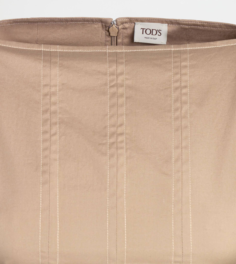 DRESS IN POPLIN - BEIGE 7