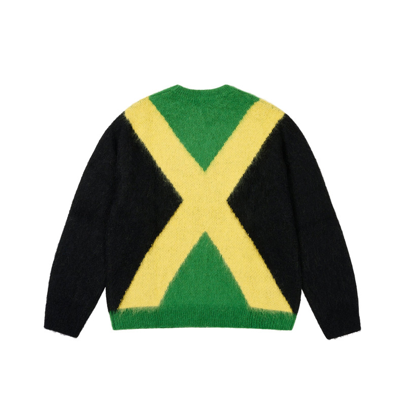 PALACE HAIRY FLAG KNIT JAMAICA outlook