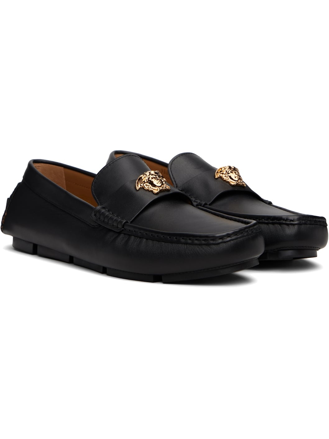Black 'La Medusa' Driver Loafers - 4