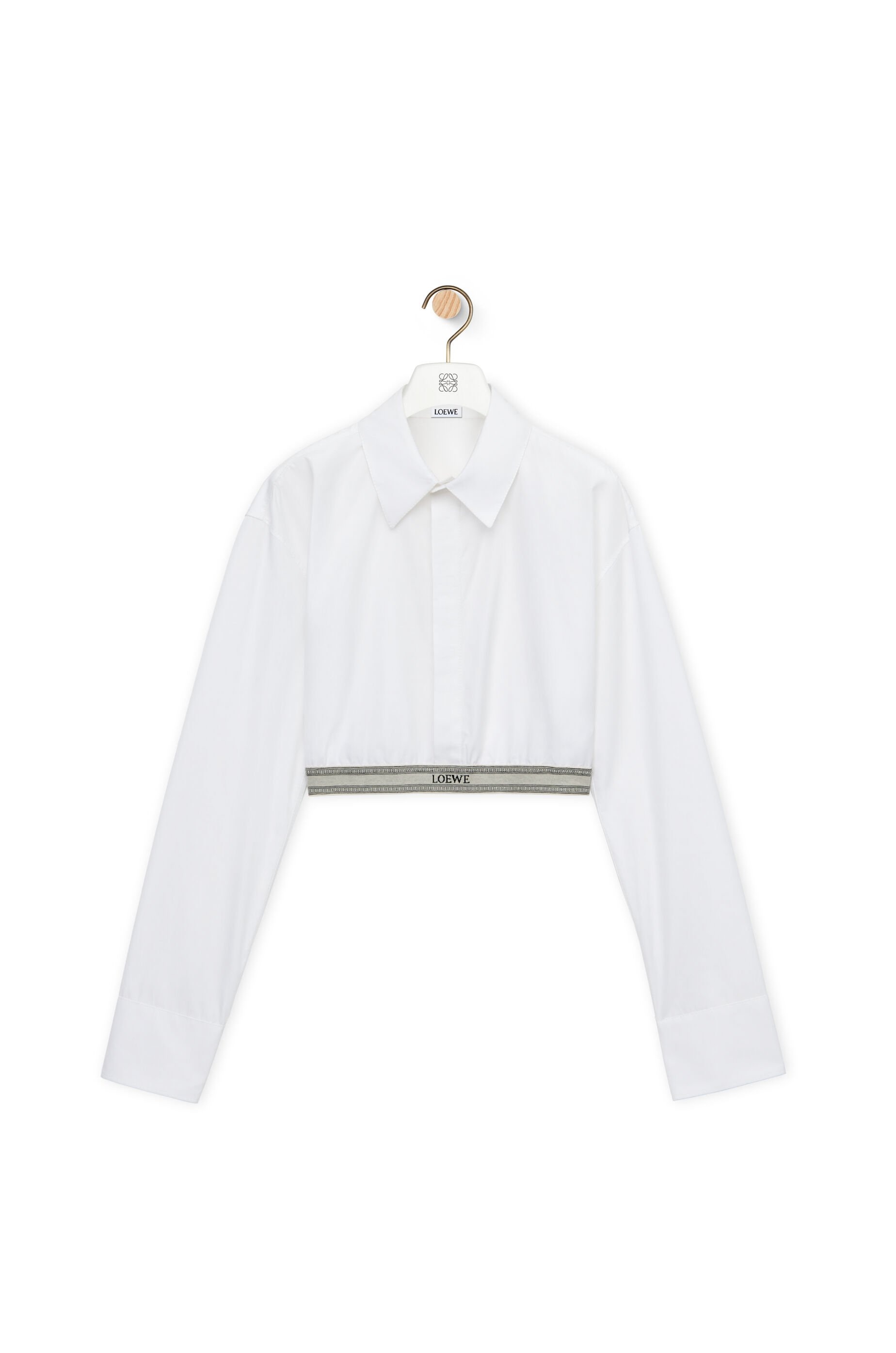 Cropped shirt in cotton - 1