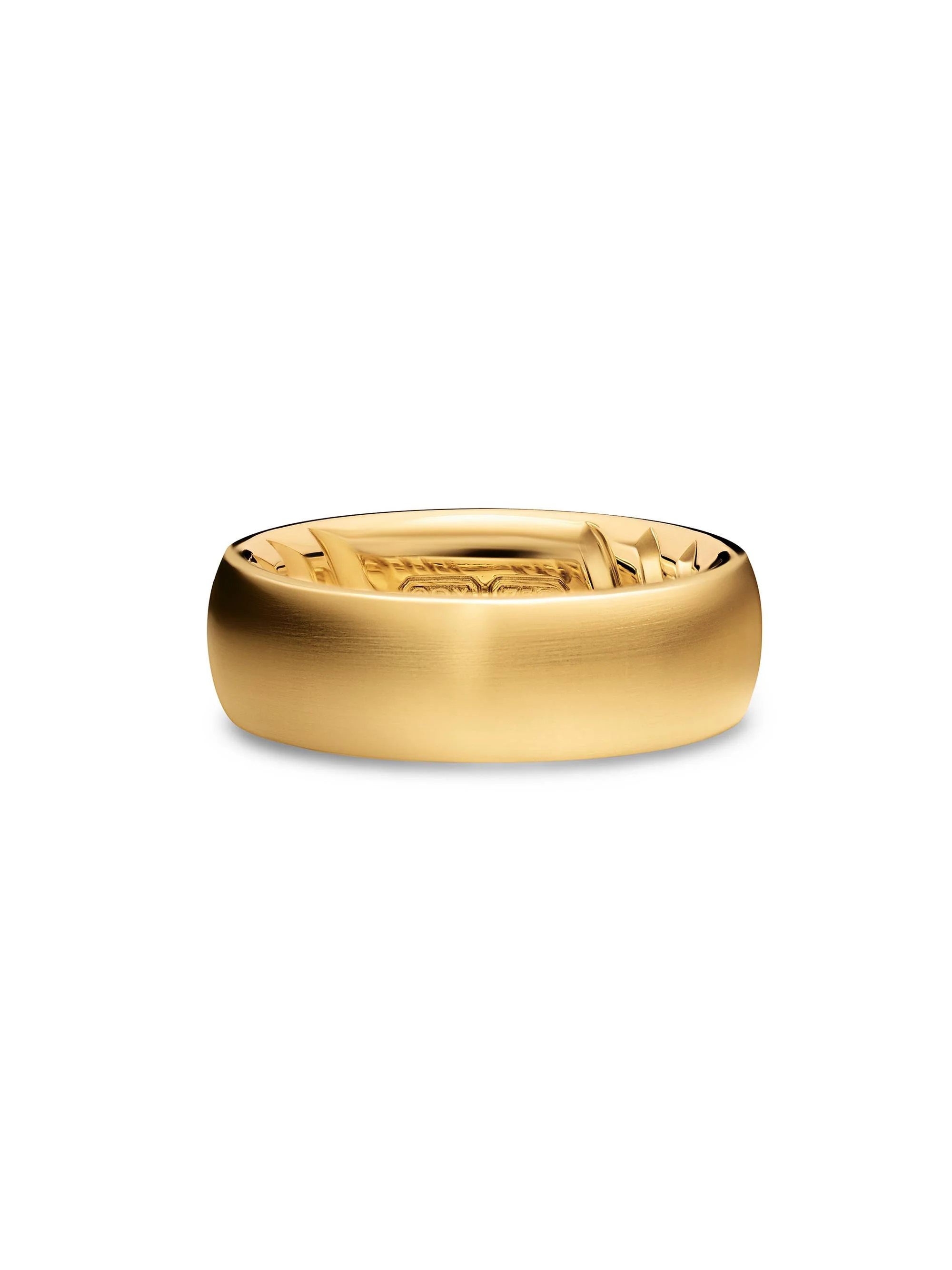 Men's Streamline Band Ring in 18K Yellow Gold, 7.6MM - Gold - 1