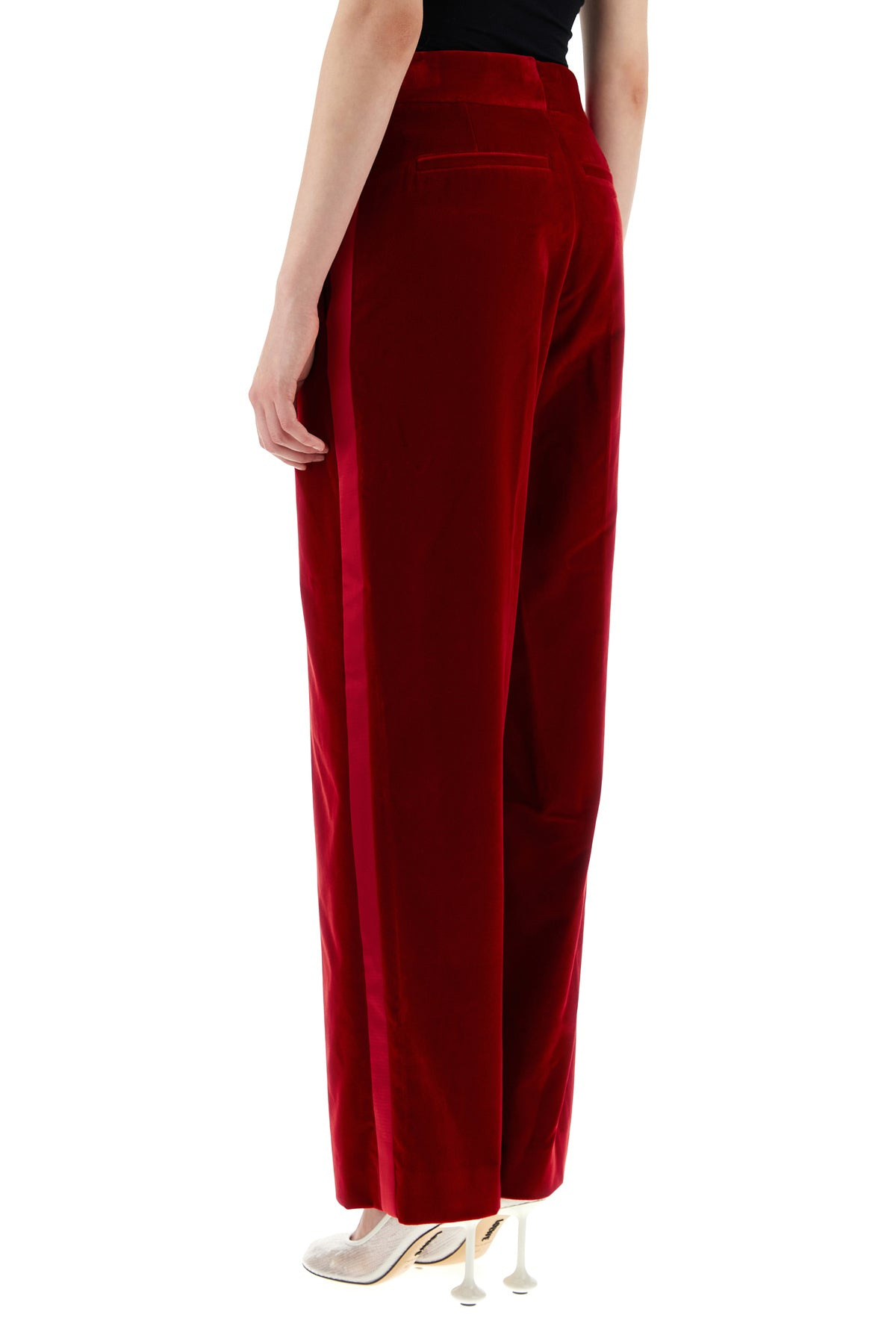 Red velvet pant - 4
