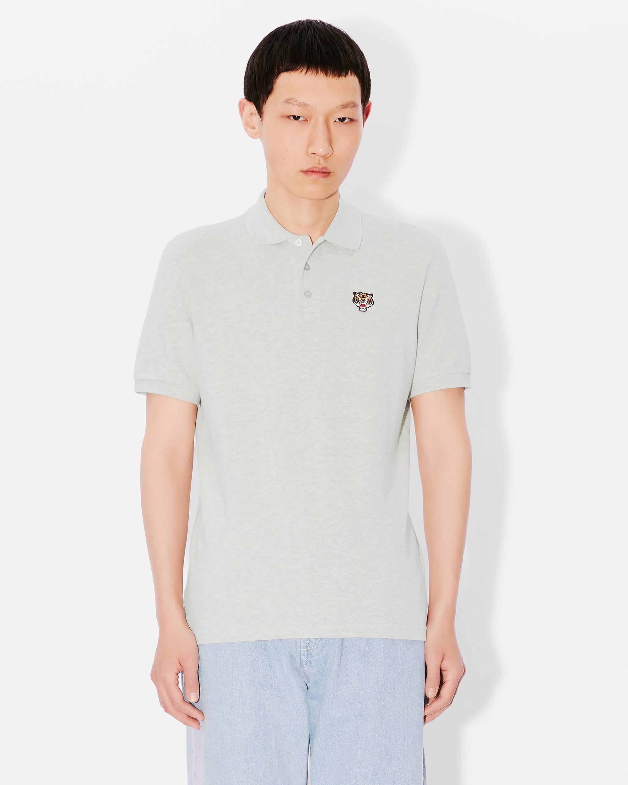 'KENZO Lucky Tiger' embroidered polo in organic cotton - 3