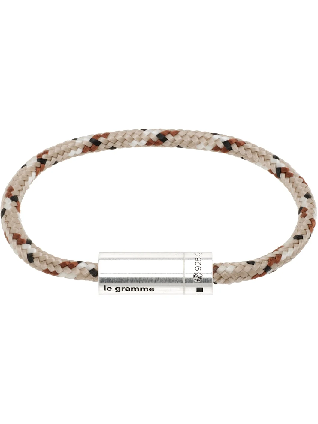 Beige 'le 7g' Technical Nato Cable Bracelet - 1