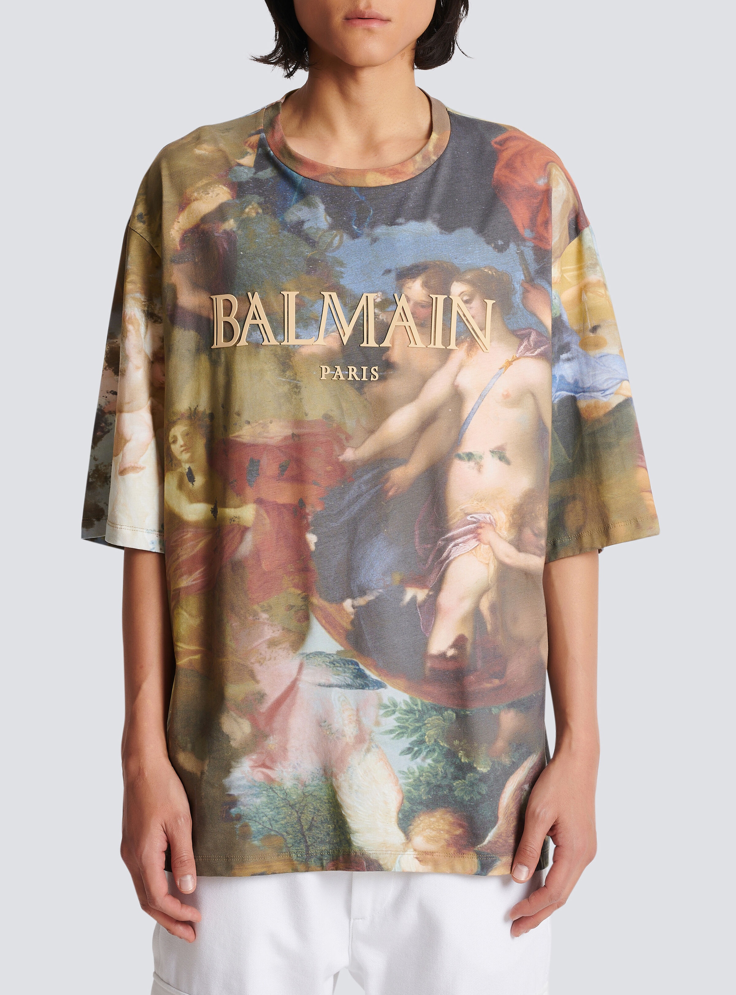 Oversized Pastel print T-shirt - 5