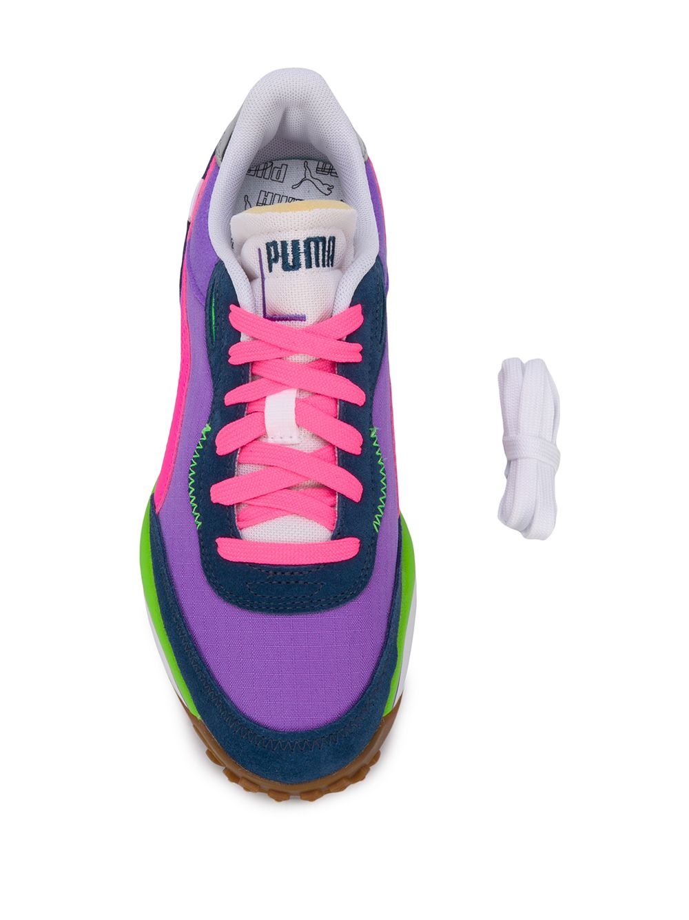 colour-block panelled sneakers - 4