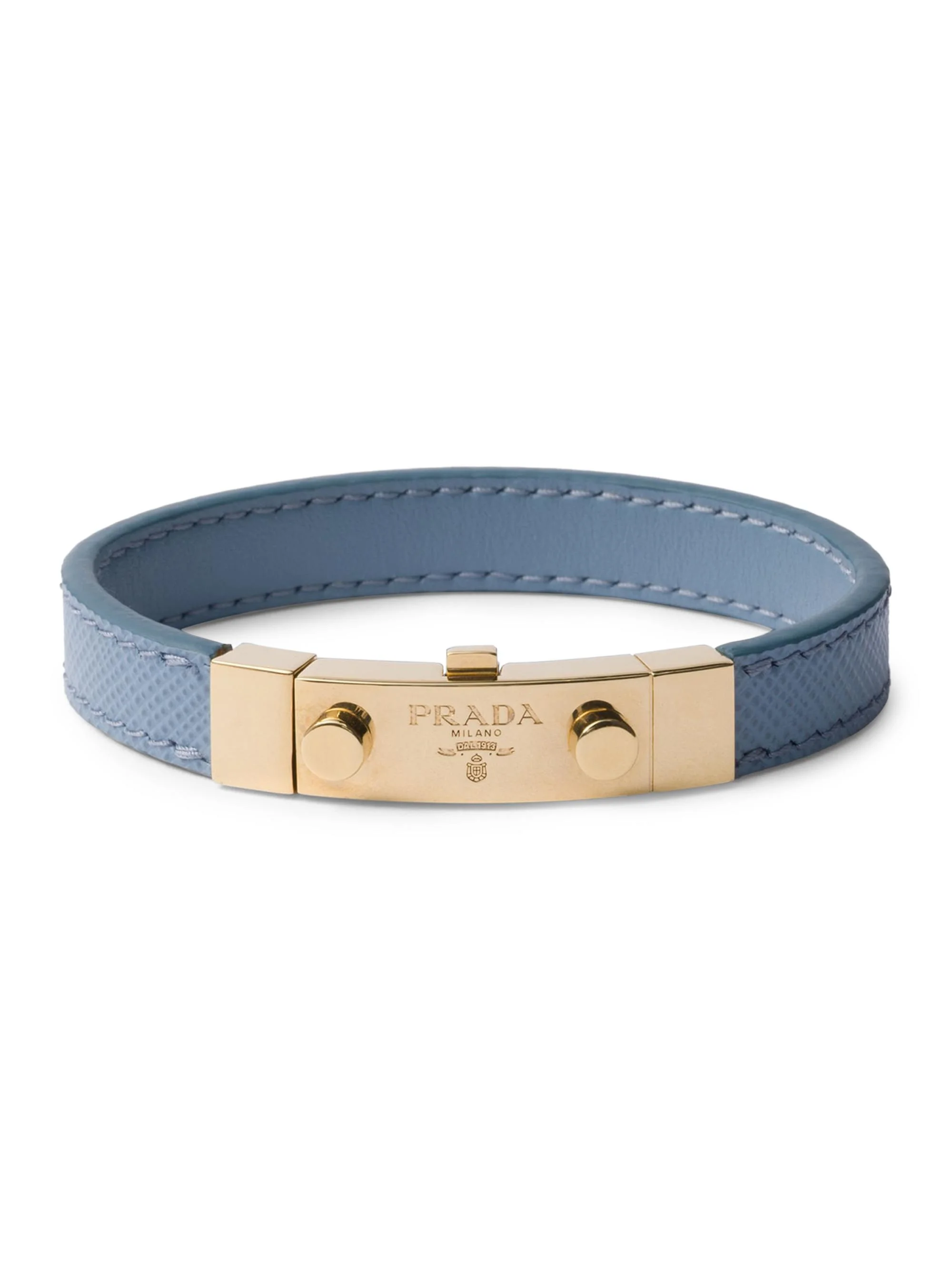 Women's Saffiano Leather Bracelet - Blue - 1