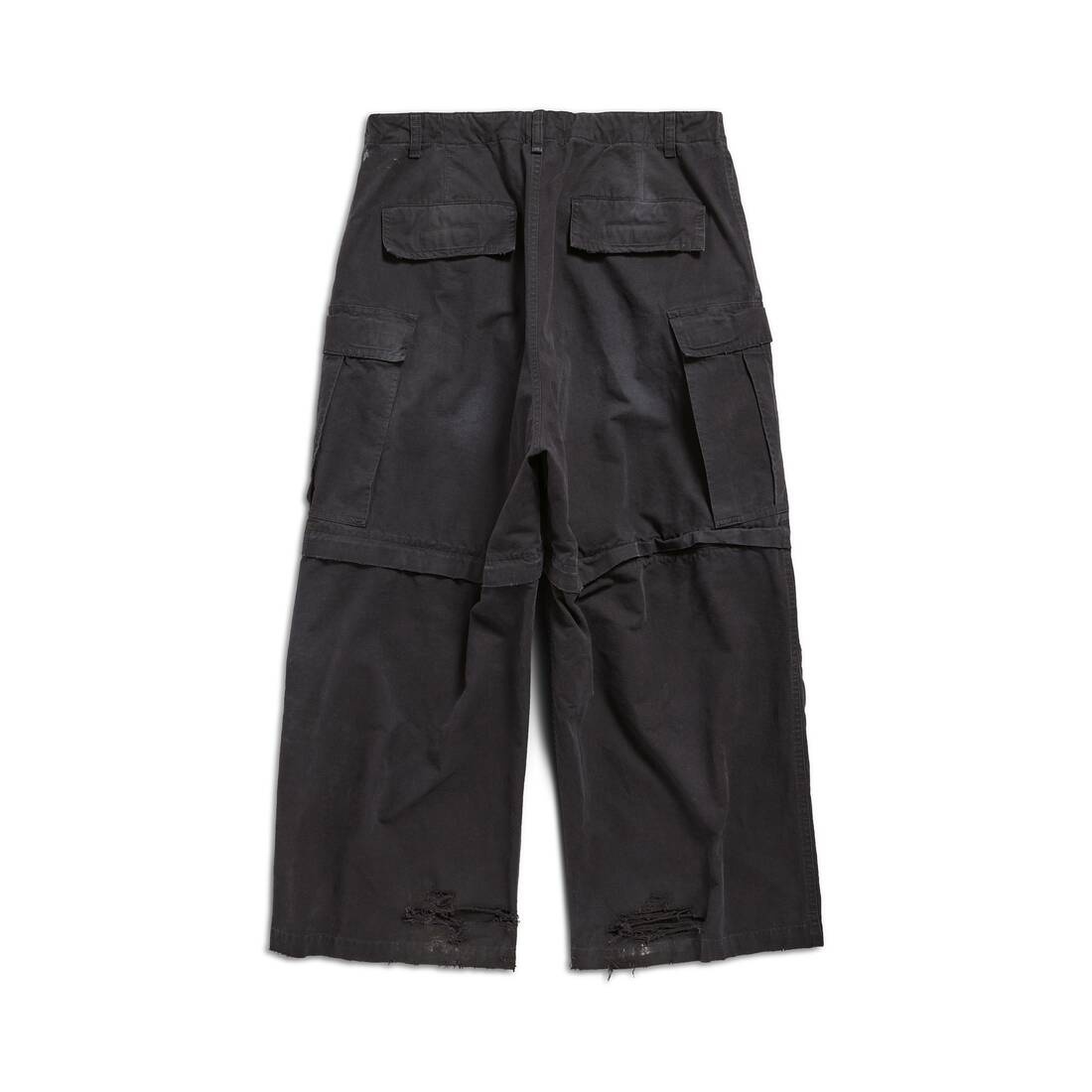 BALENCIAGA Balenciaga Large Cargo Pants in Black | REVERSIBLE