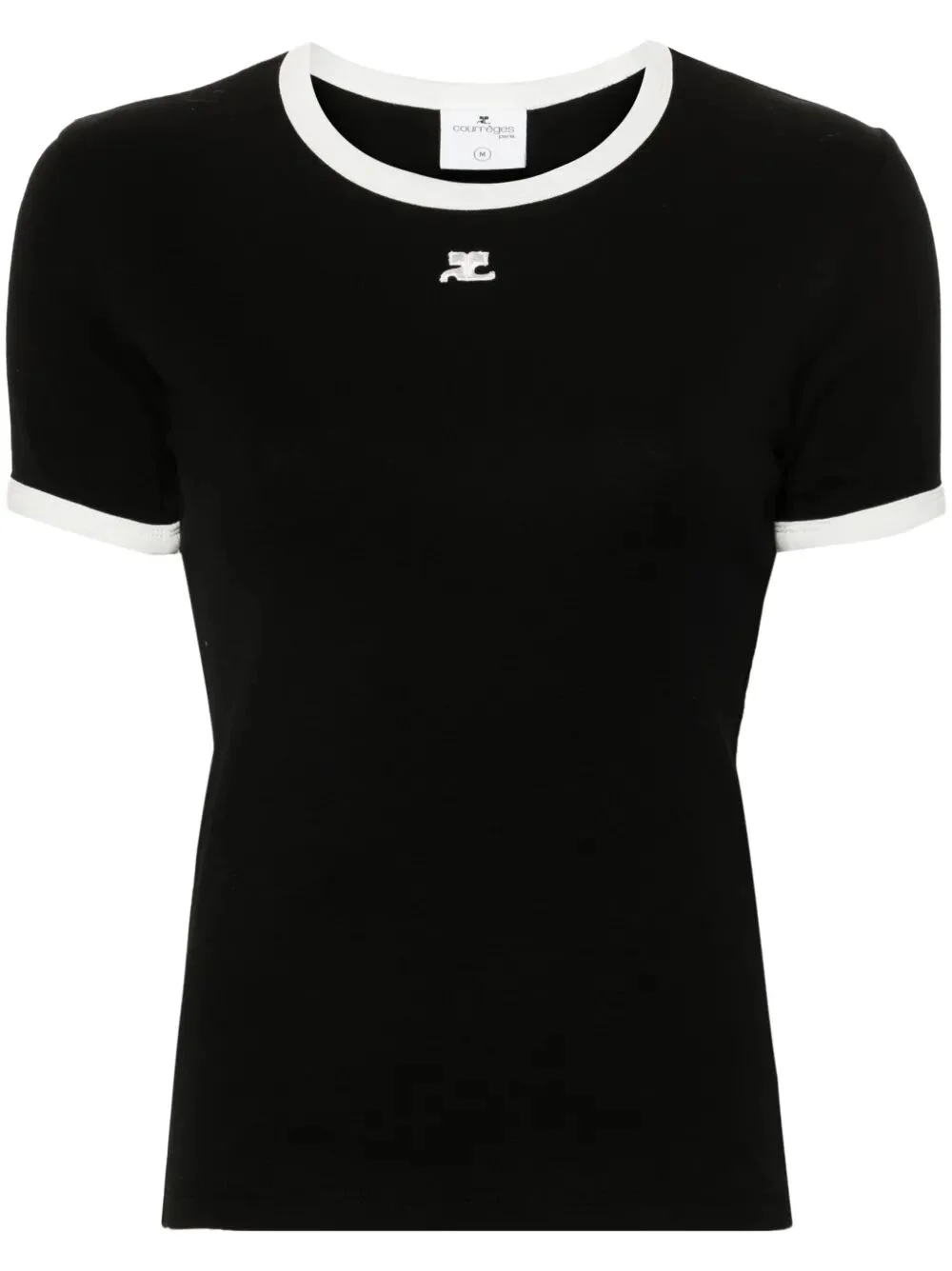 Courreges Women "Signature Contrast" T-Shirt - 1