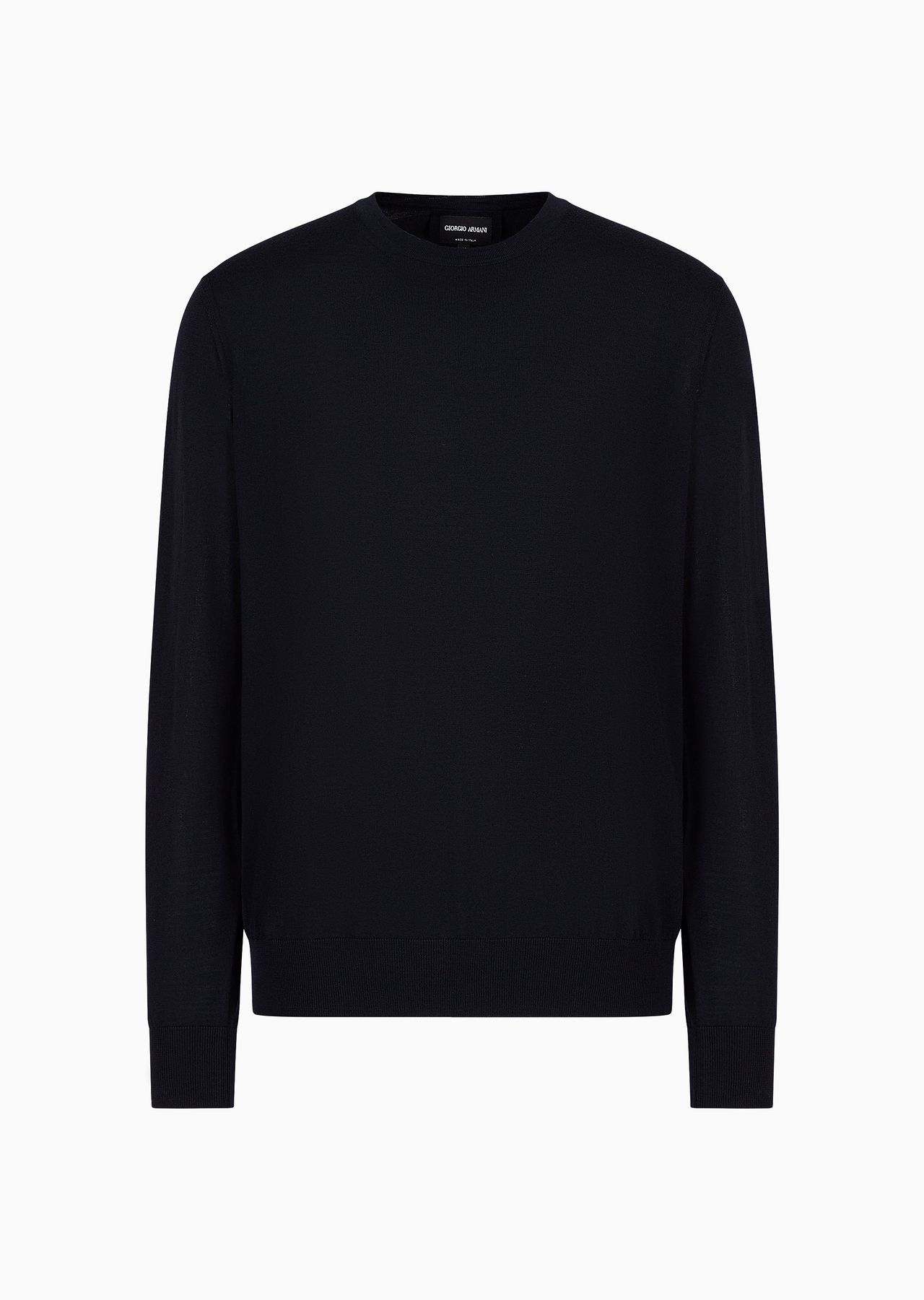 Virgin-wool, crew-neck jumper - 1