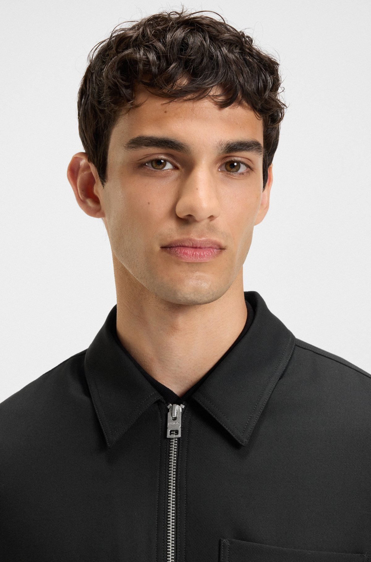 REGULAR-FIT SHIRT WITH TWO-WAY ZIP - 3