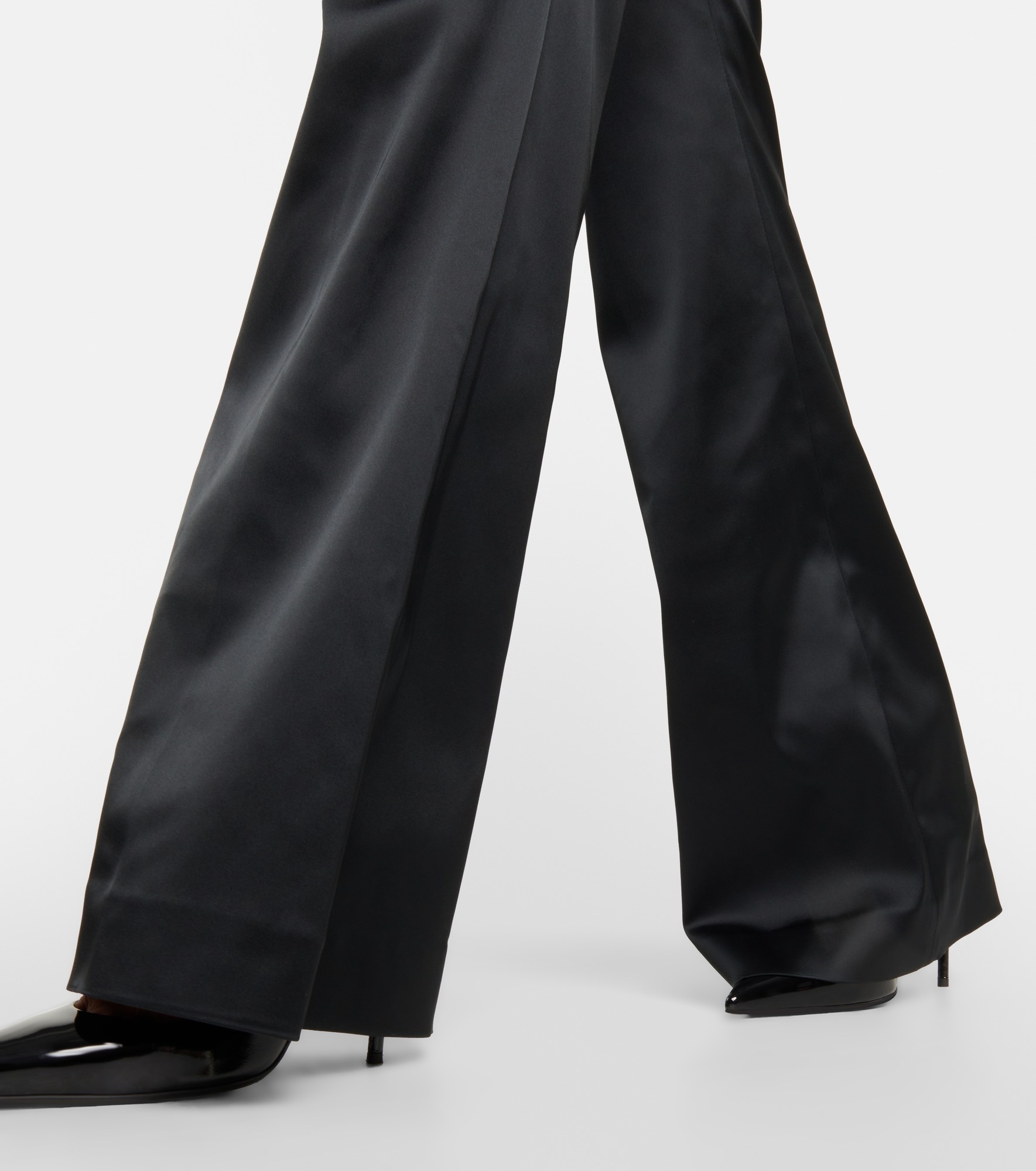 Mid-rise flared pants - 5