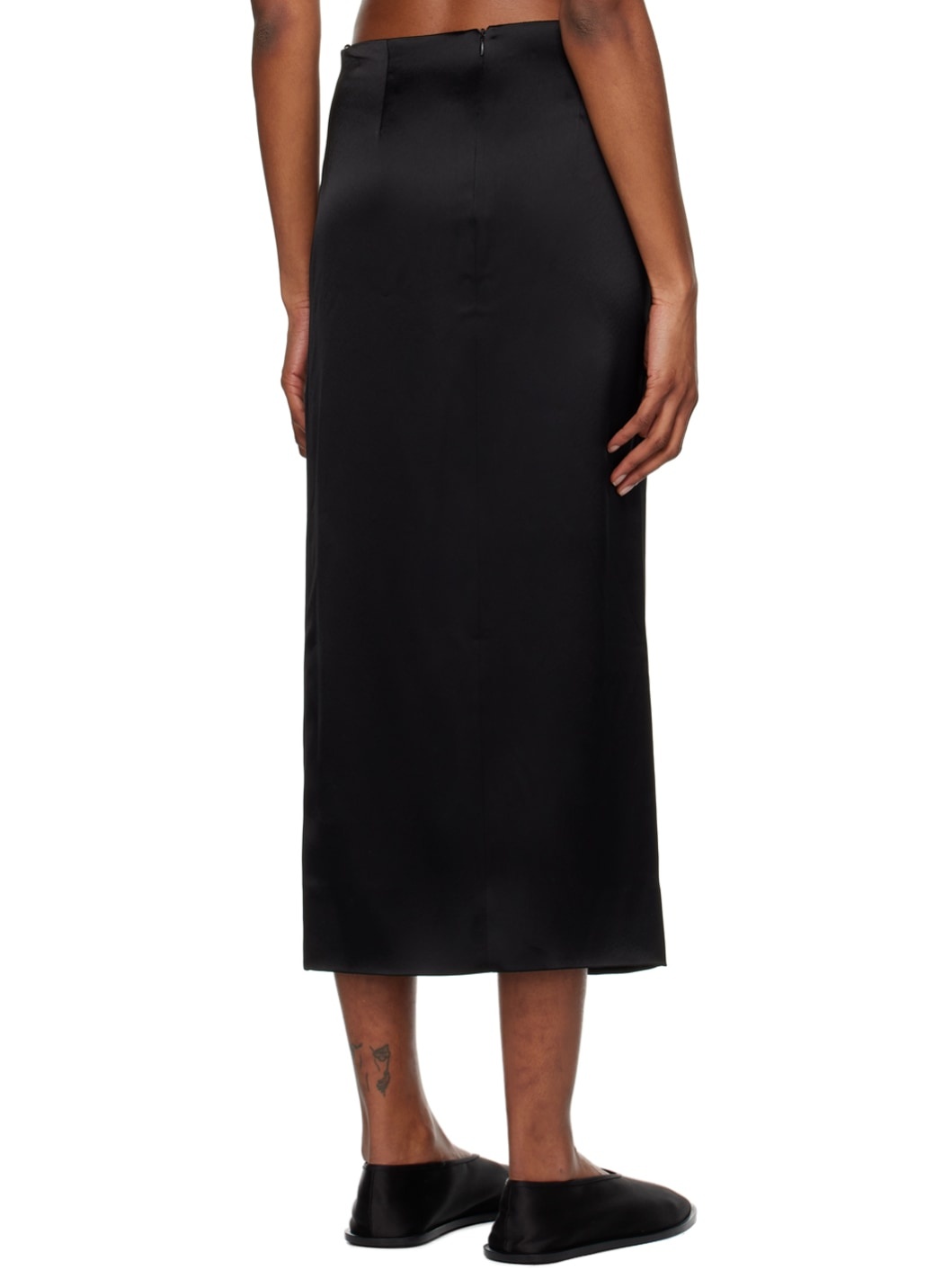 Black Viola Midi Skirt - 3