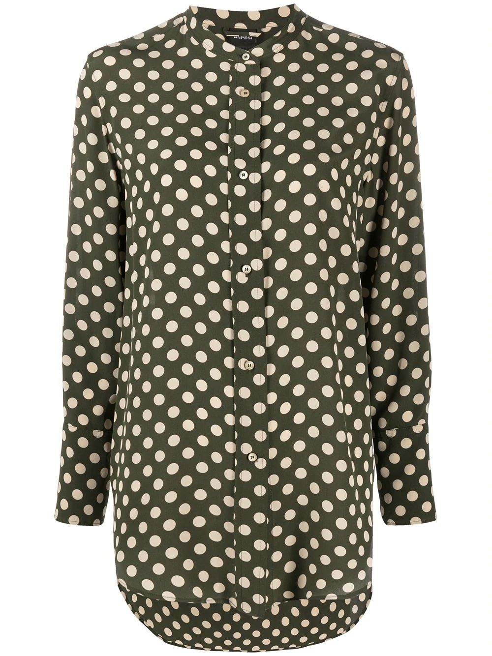 polka-dot silk shirt - 1