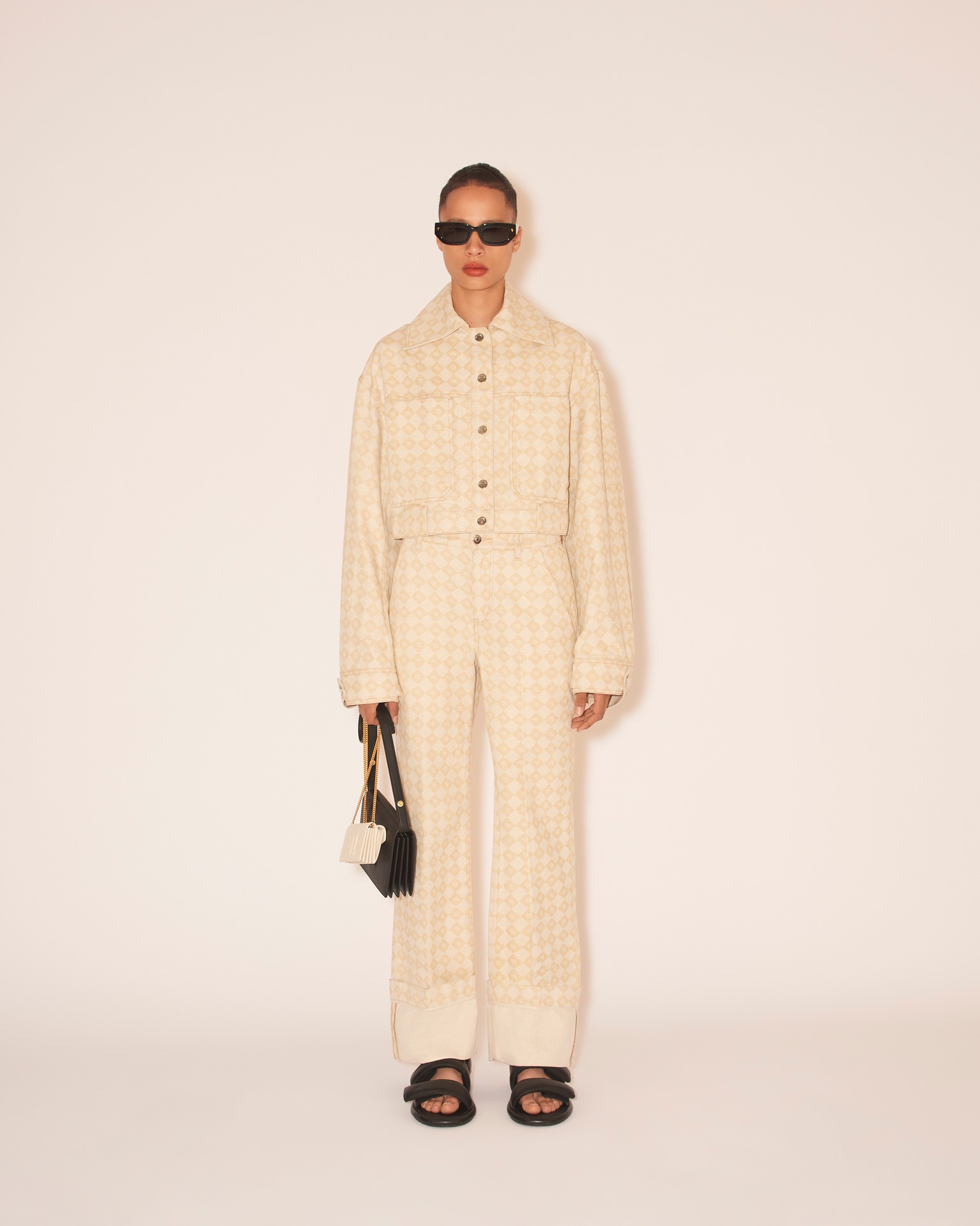 MEIRE - Turn up trousers - Natural - 3