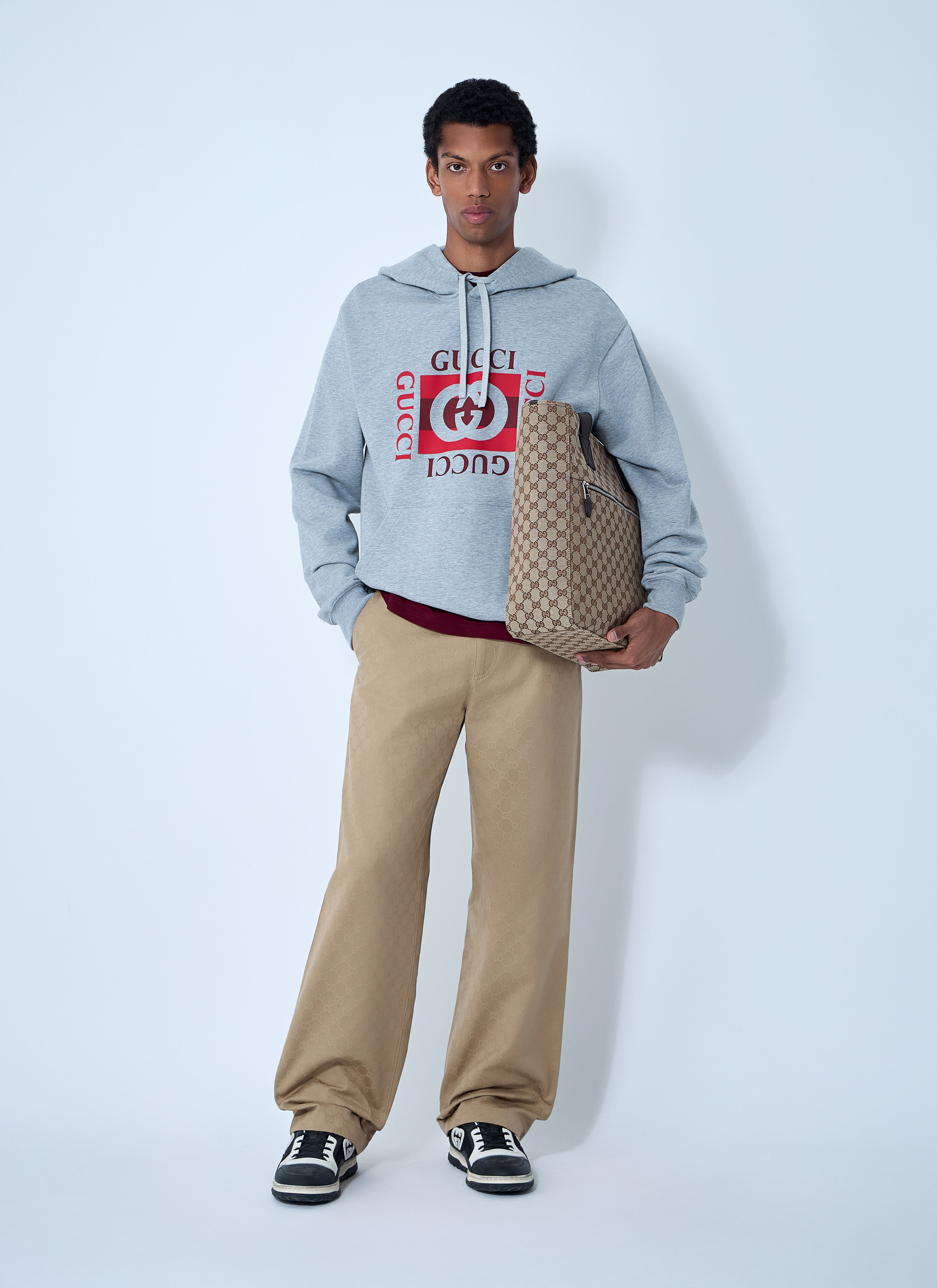 Gucci Men Gg Gabardine Pants - 2