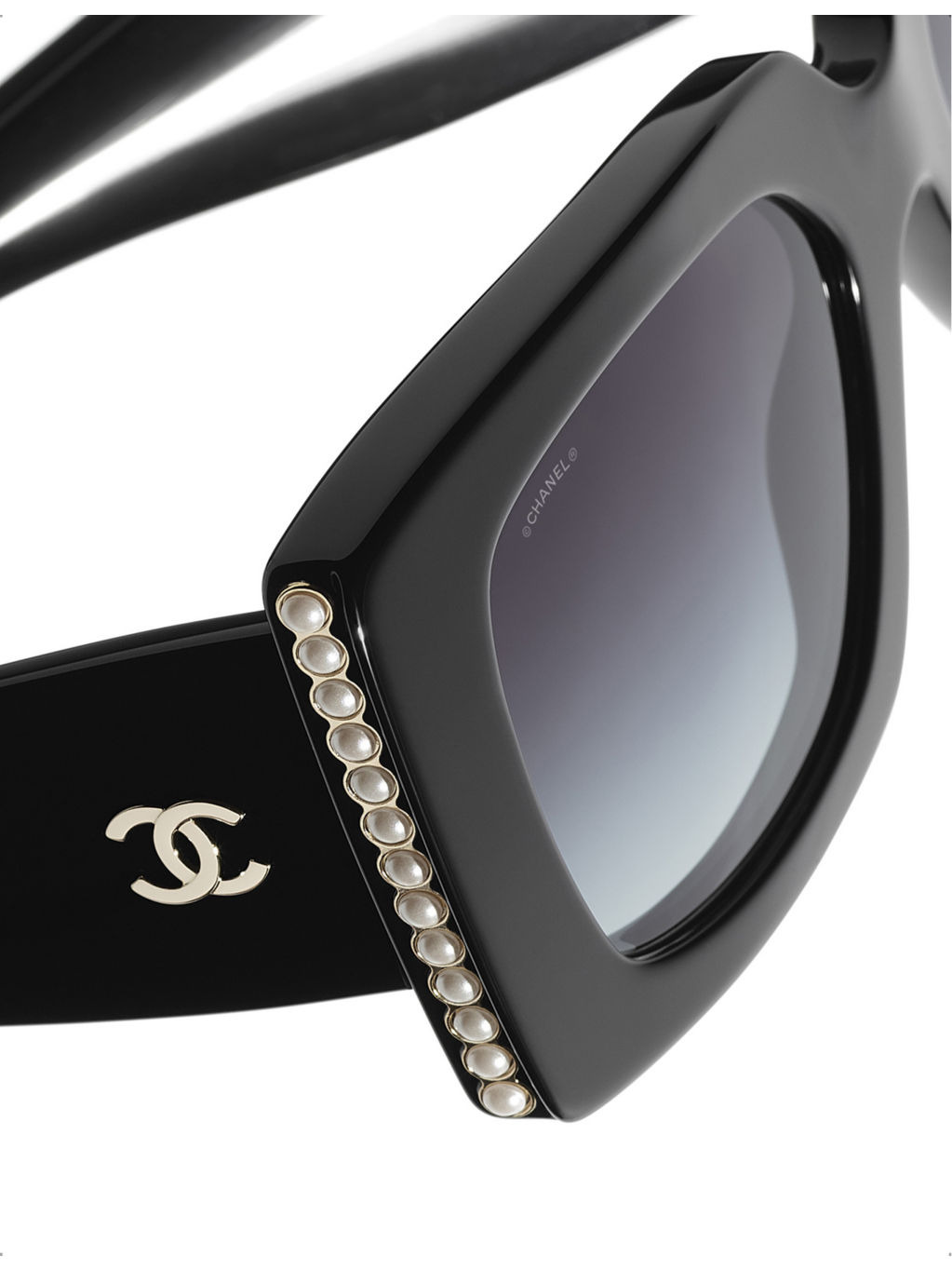 CH5480H square-frame acetate and glass pearl sunglasses - 4