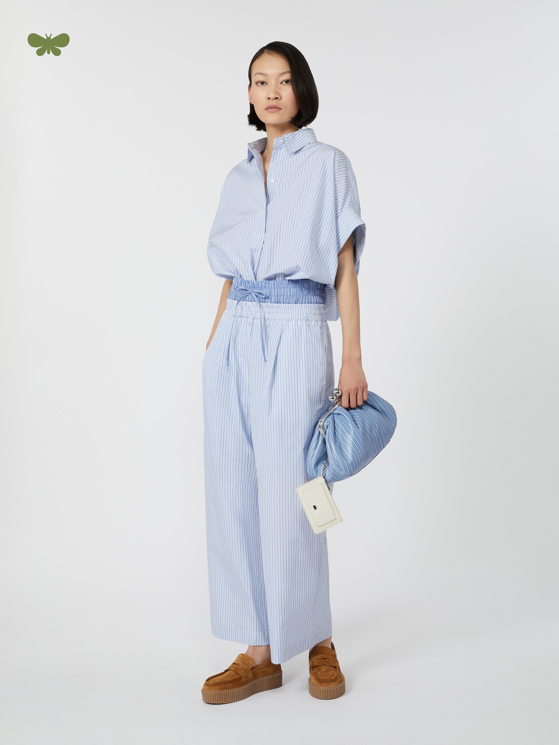 FLEUR Cotton sateen trousers - 2