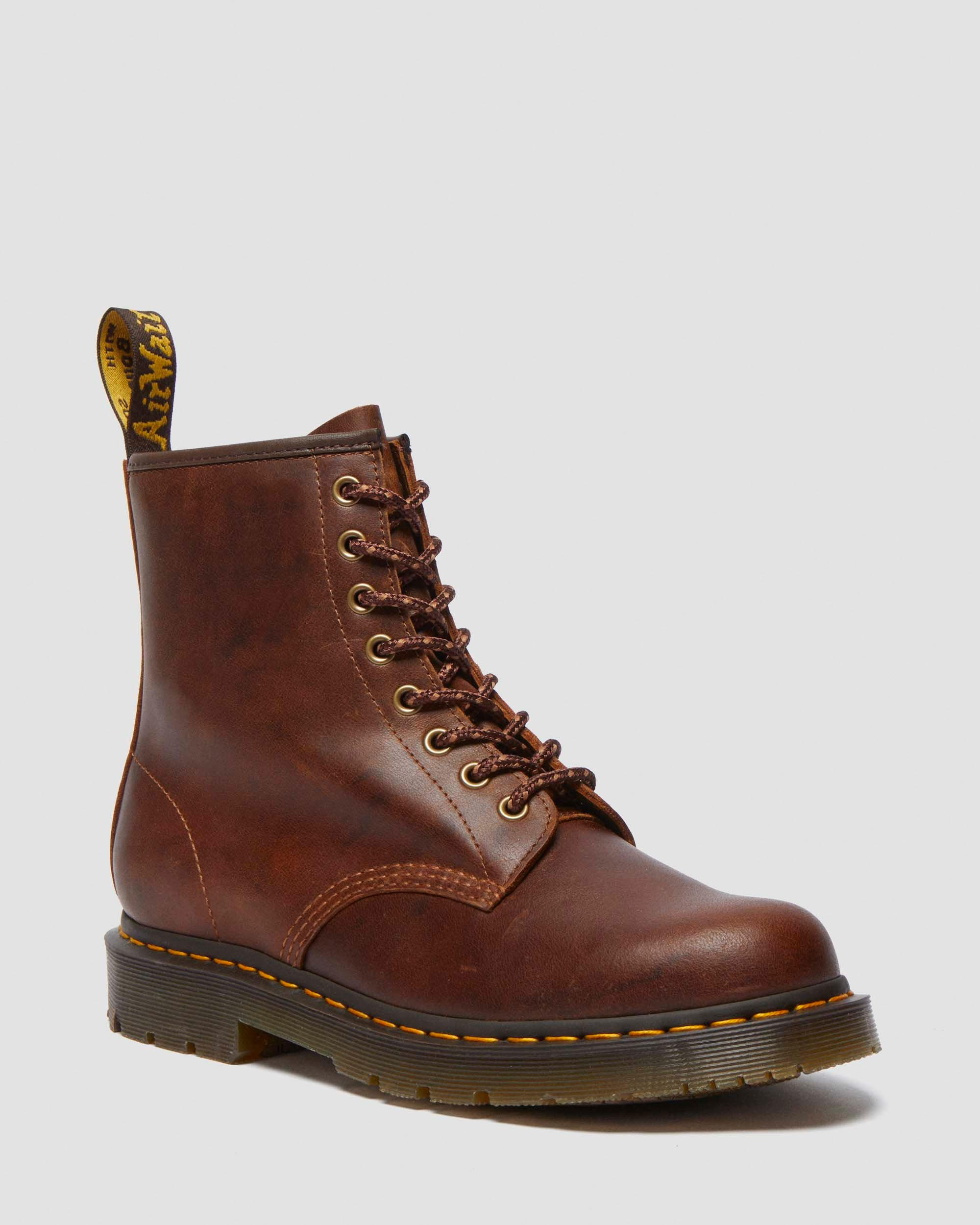 1460 Slip Resistant Leather Lace Up Boots - 5