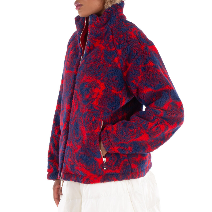 Burberry Rose-Print Fleece Reversible Jacket - 2