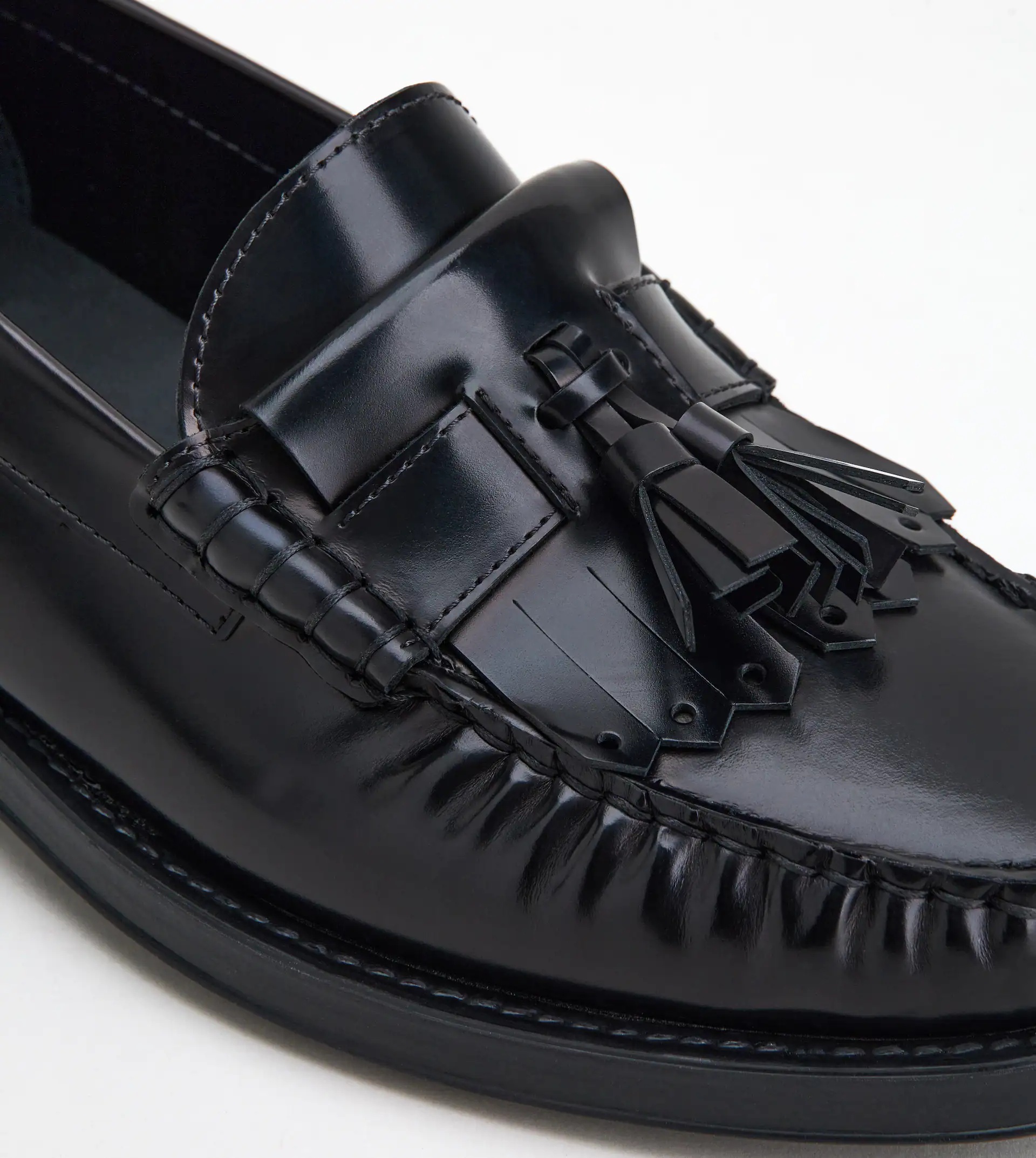 LOAFERS IN LEATHER - BLACK - 7