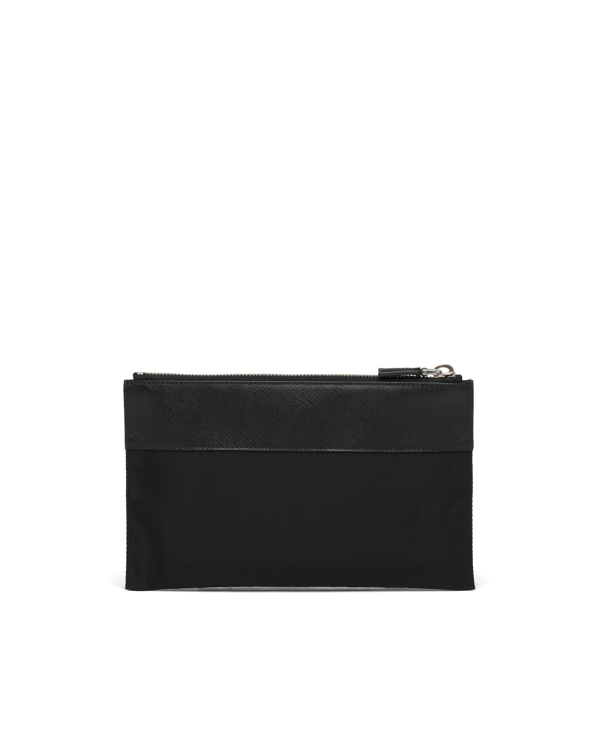 Re-Nylon and Saffiano leather pouch wallet - 3