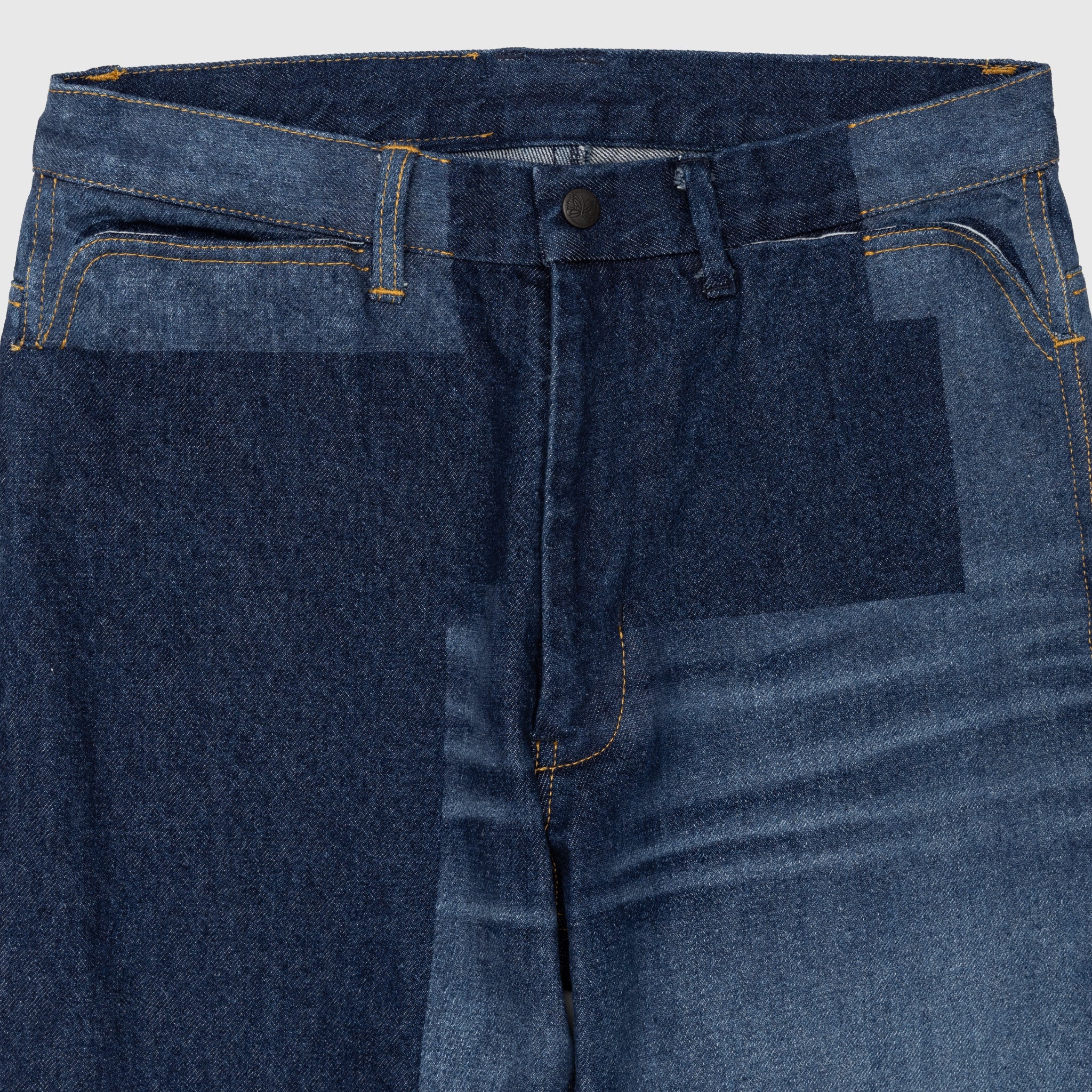 14OZ GLITCH STITCH STRAIGHT DENIM - 2