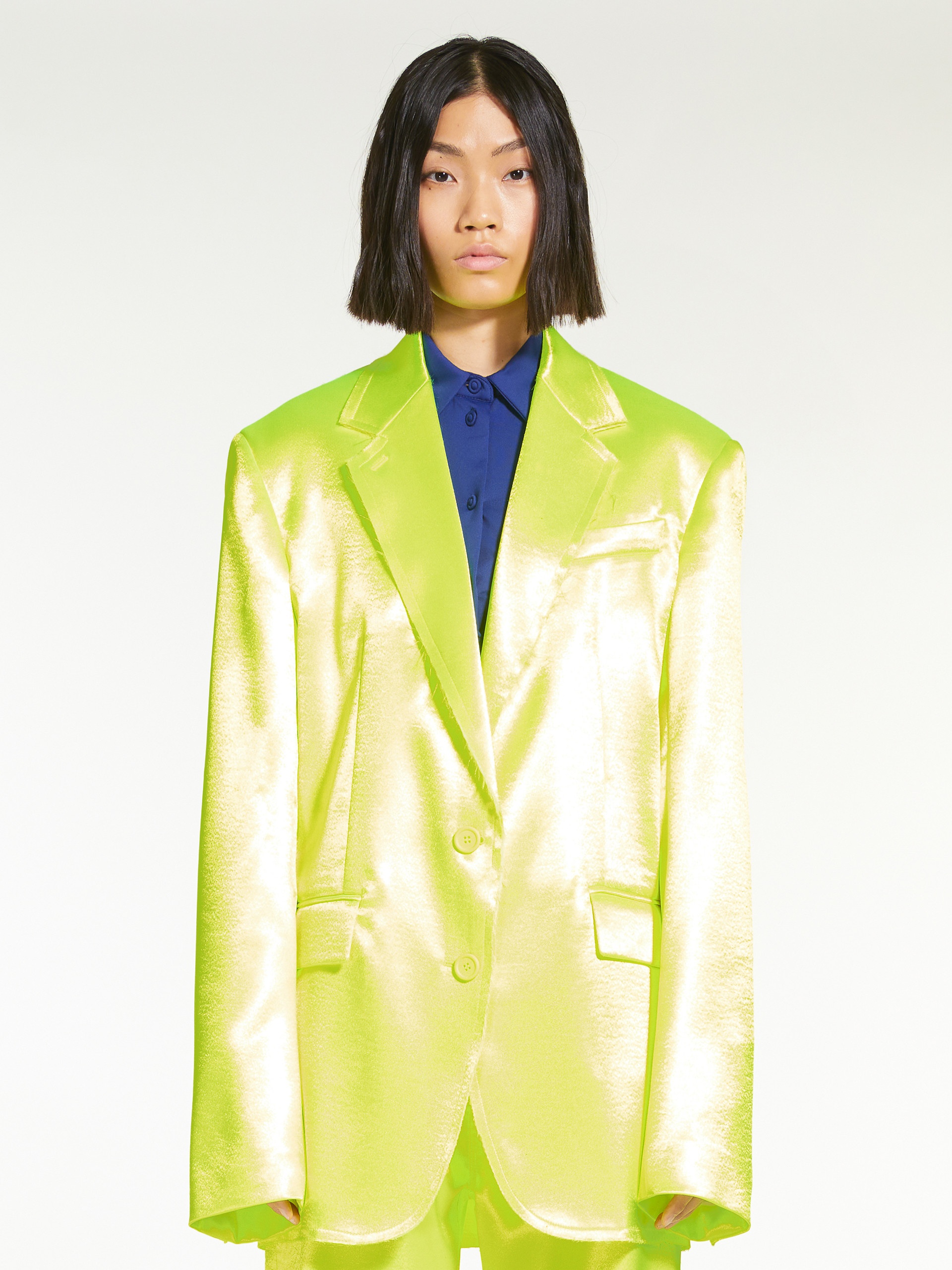 RACER Duchess satin oversized blazer - 3