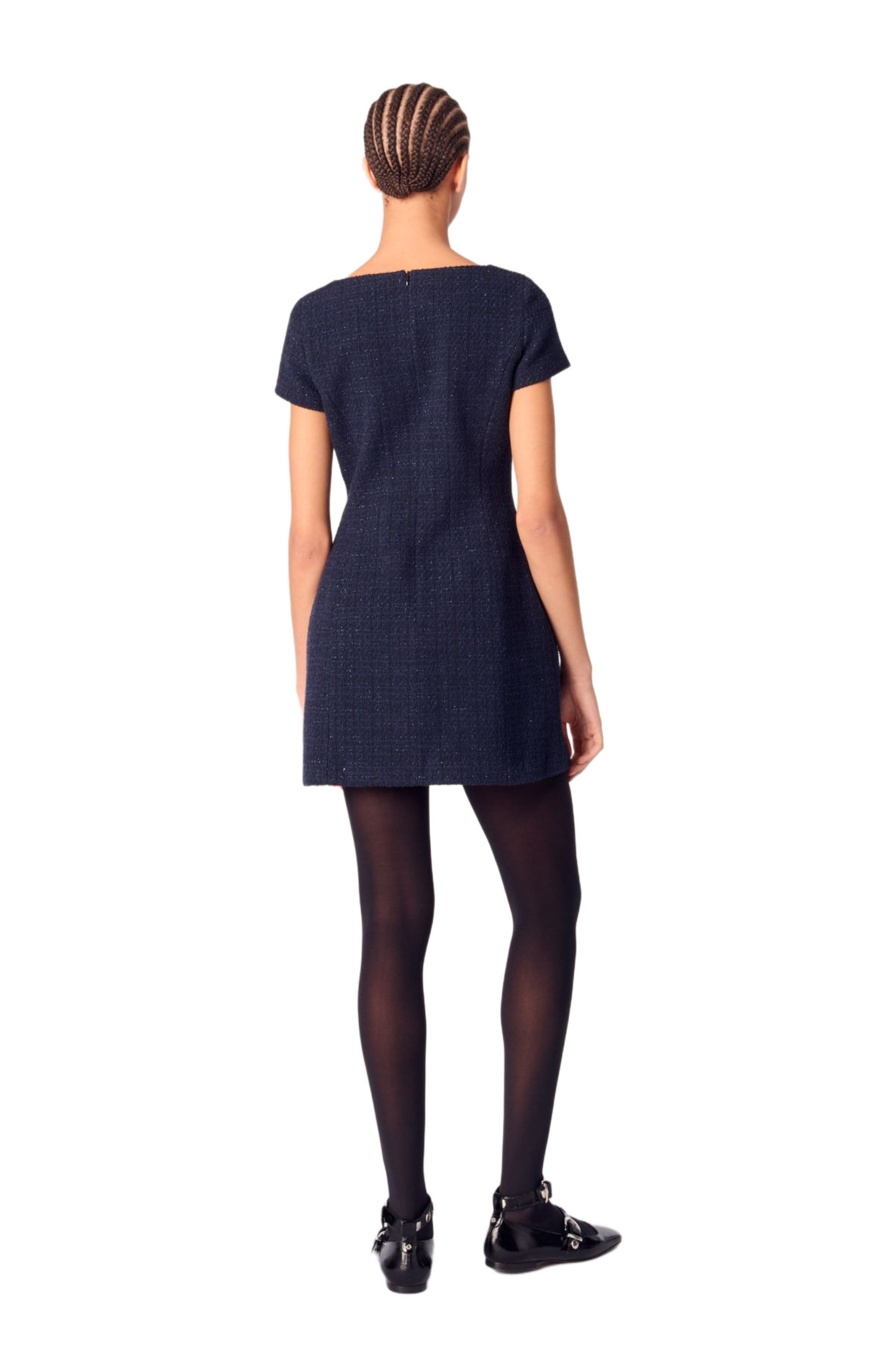 maje Short tweed dress in Navy at Nordstrom - 2