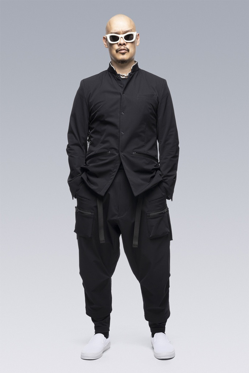 ジャケット・アウター Acronym J105-DS ACRONYM J105-DS schoeller® Dryskin™ Blazer Black/White | REVERSIBLE