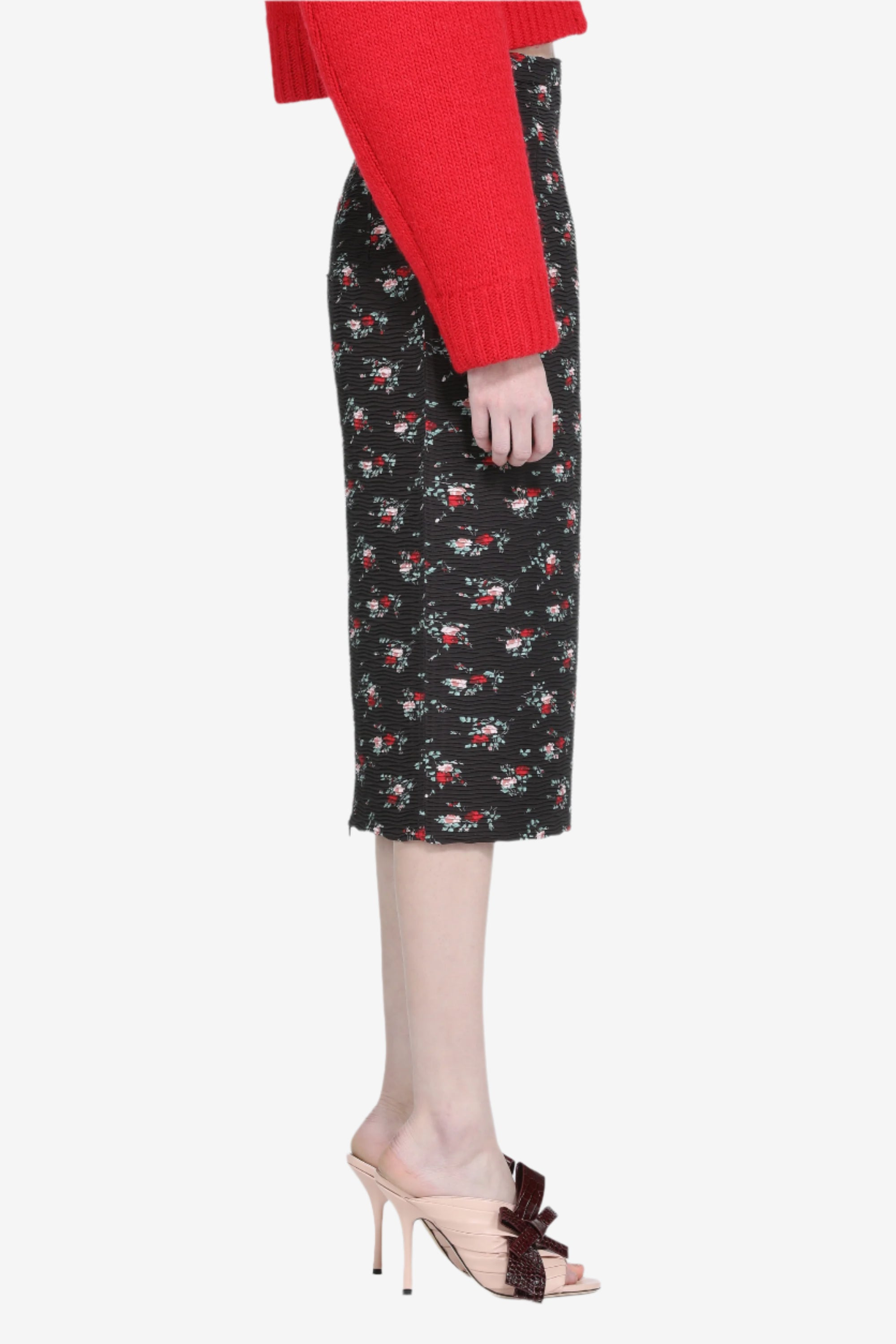 PENCIL SKIRT WITH FLORAL PRINT - 3