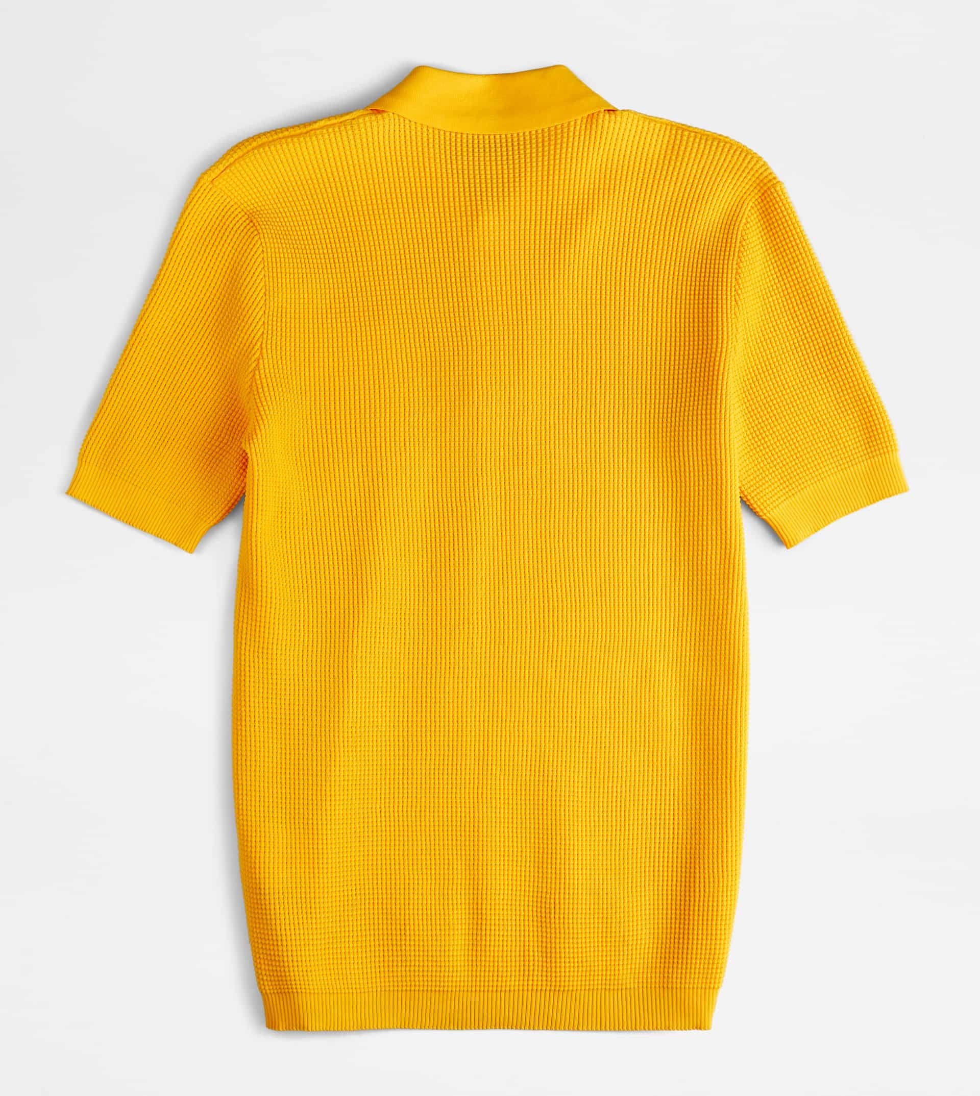 POLO SHIRT IN KNIT - YELLOW - 4