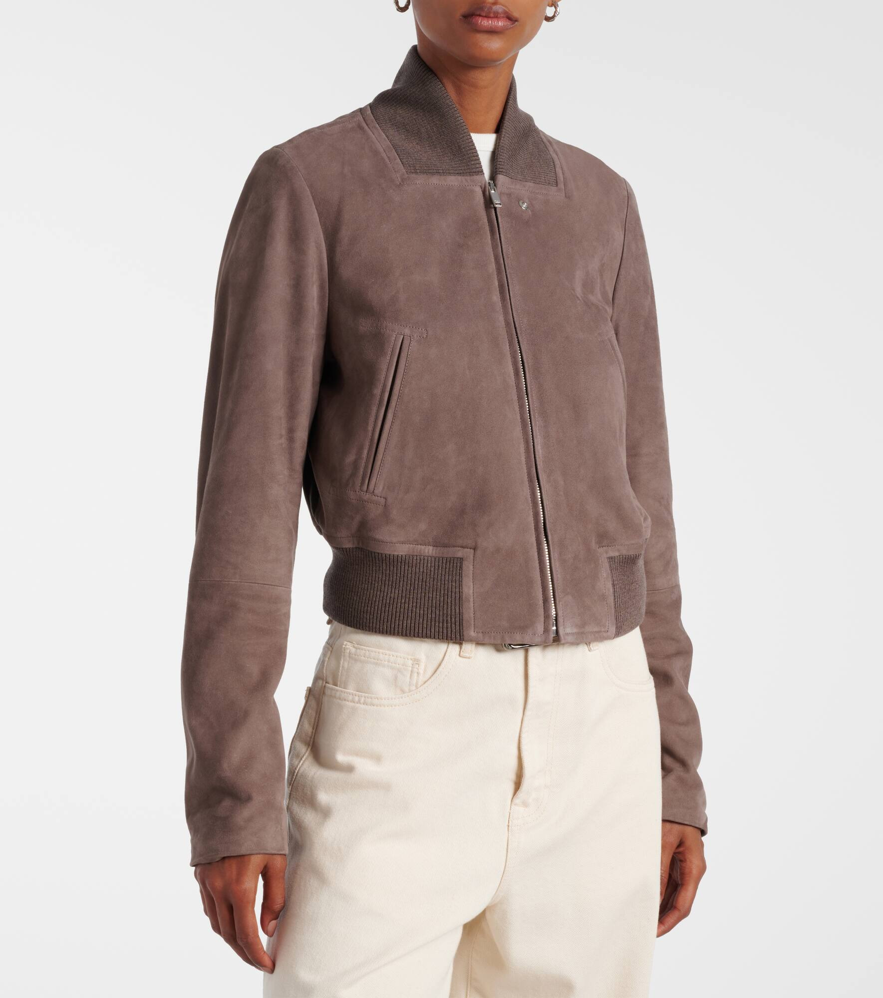 Suede bomber jacket - 7