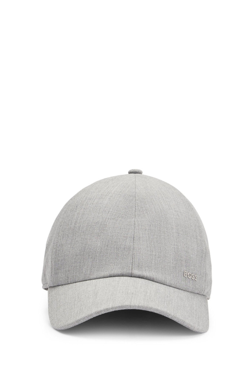 BOSS PEACHED-TWILL CAP WITH LOGO LETTERING outlook