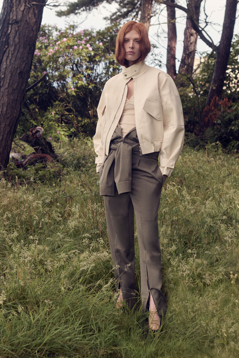 Victoria Beckham X Mackintosh Bomber Jacket In Putty 3