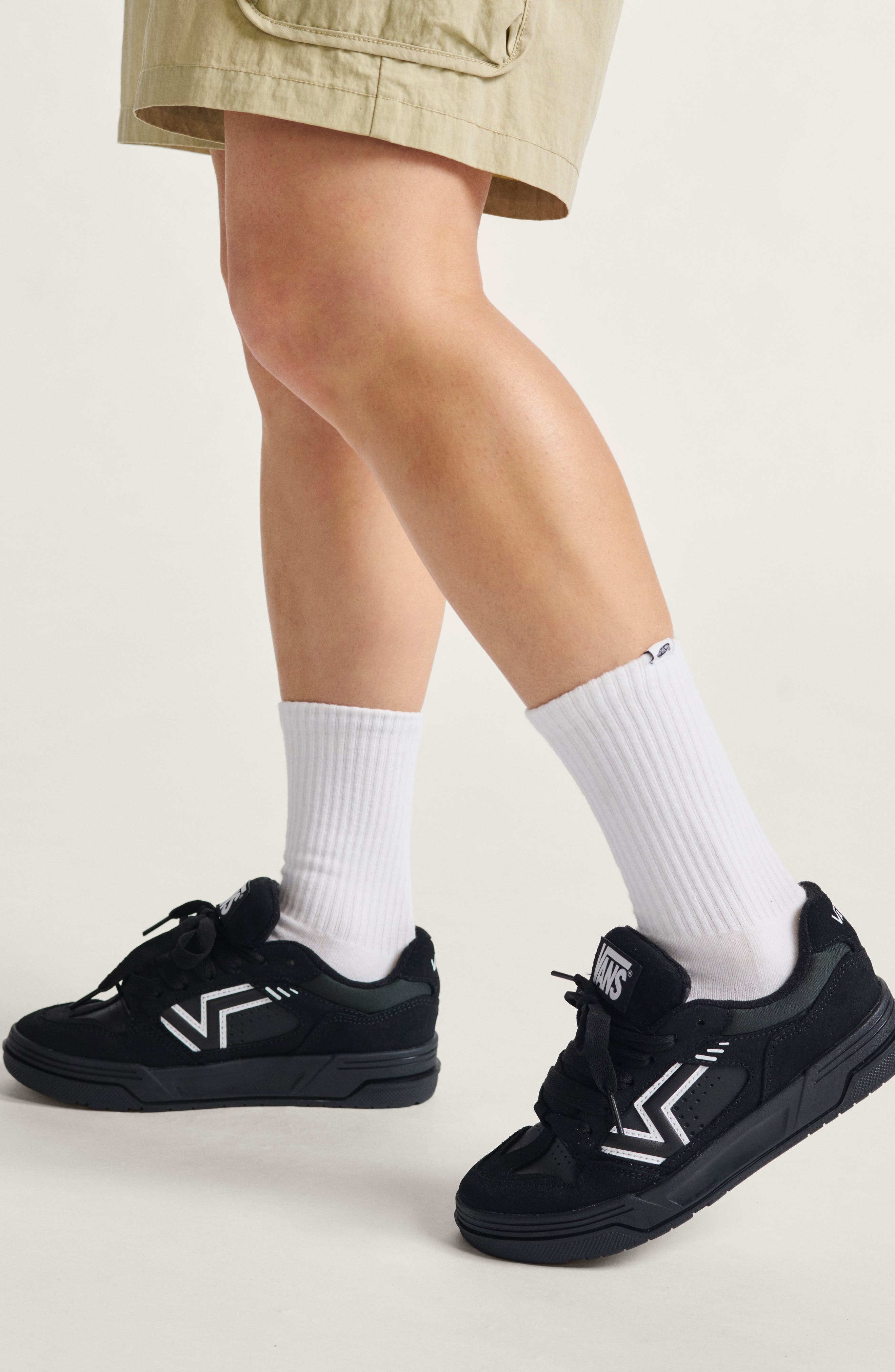 Vans Upland Sneaker in Black/Black/White at Nordstrom - 2