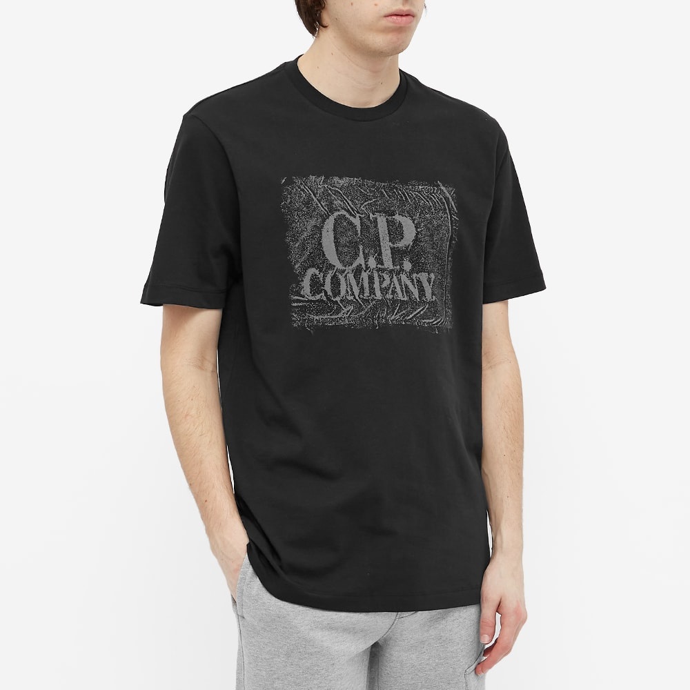 C.P. Company Ink Stamp Logo Tee - 4