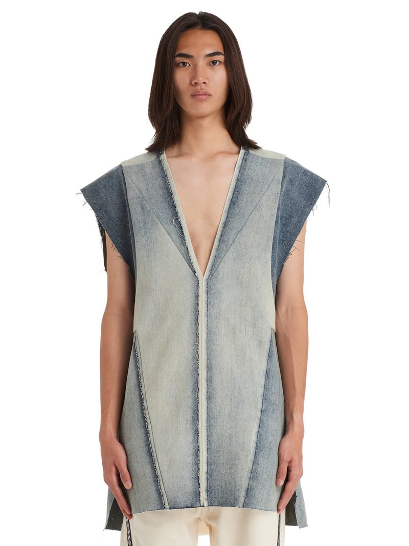 V-neck patchwork vest 1