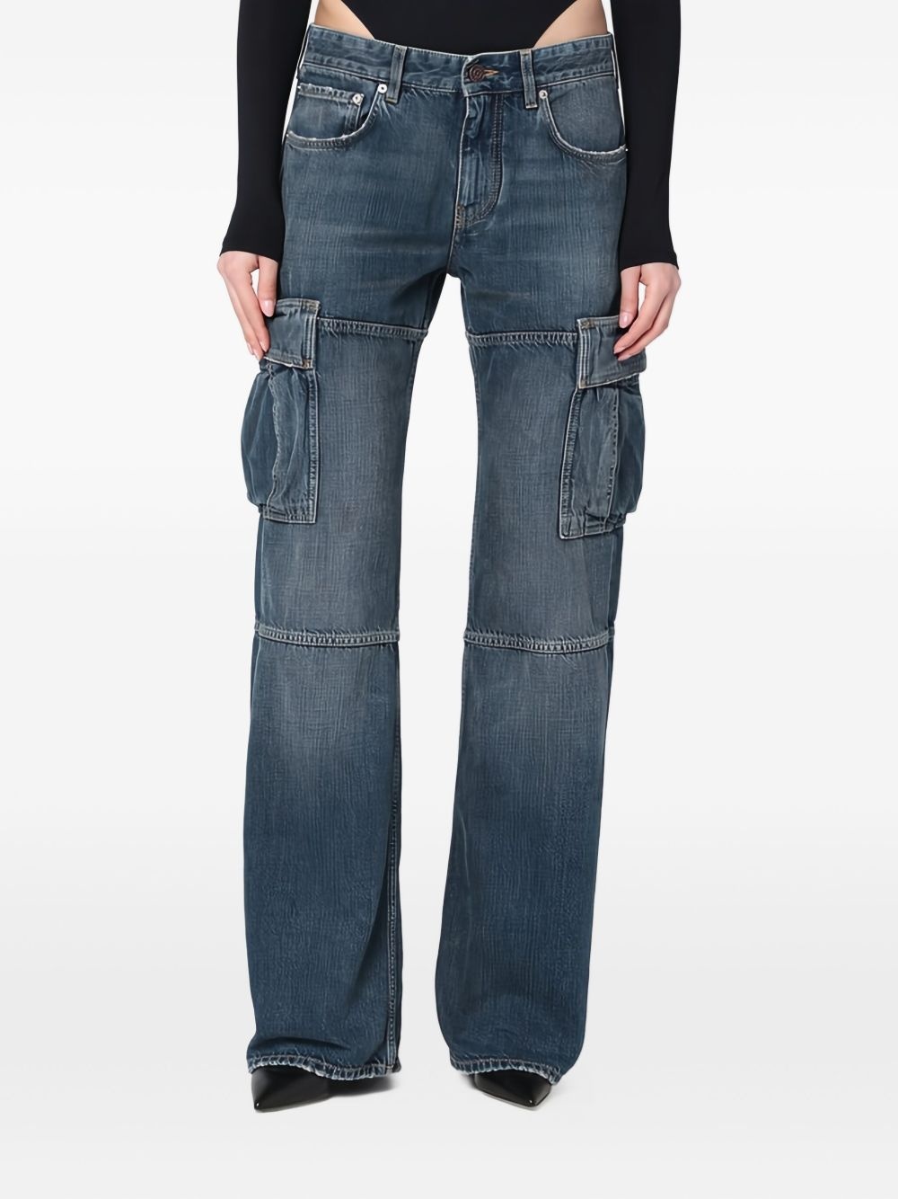 logo-patch jeans - 3