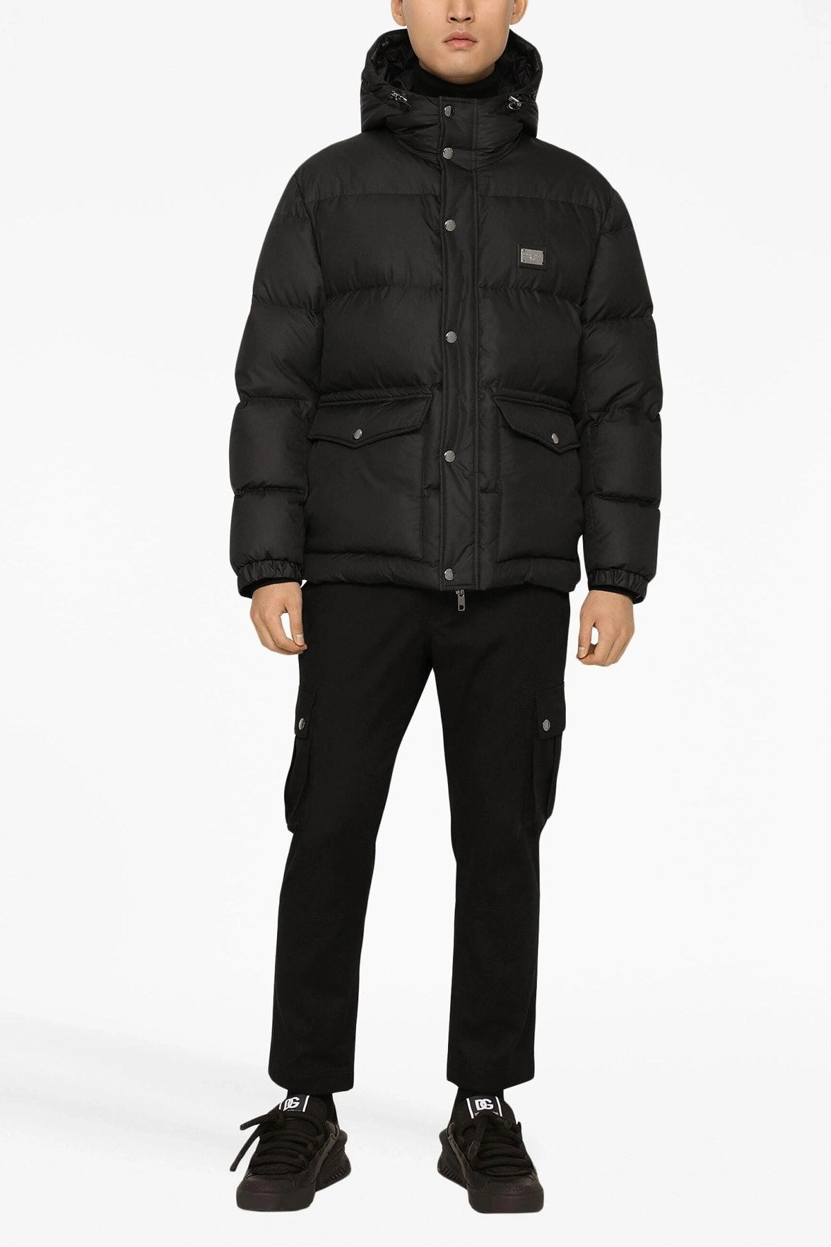 Dolce & Gabbana Men Logo Plate Down Jacket - 2