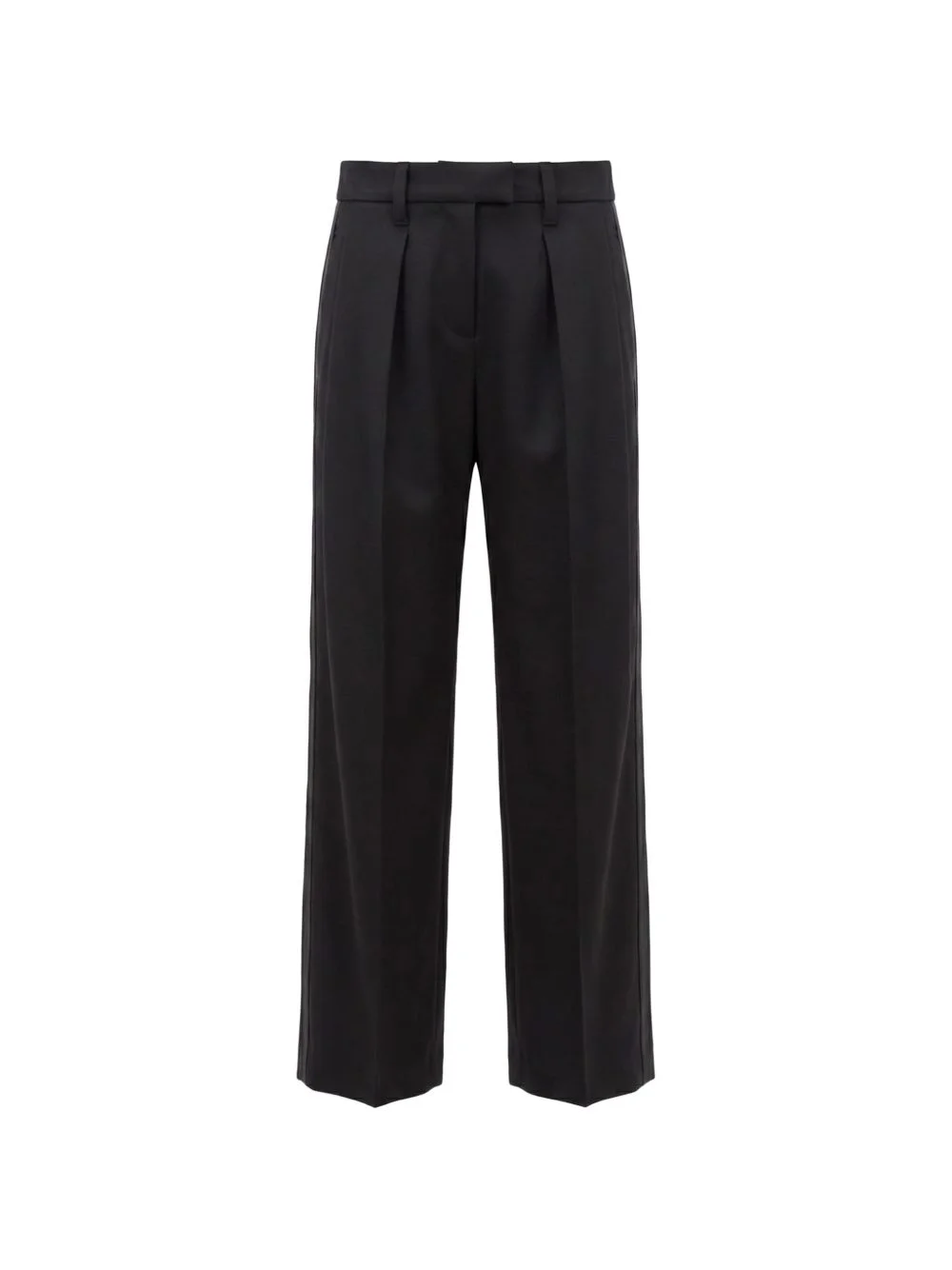pleated wool trousers - 1