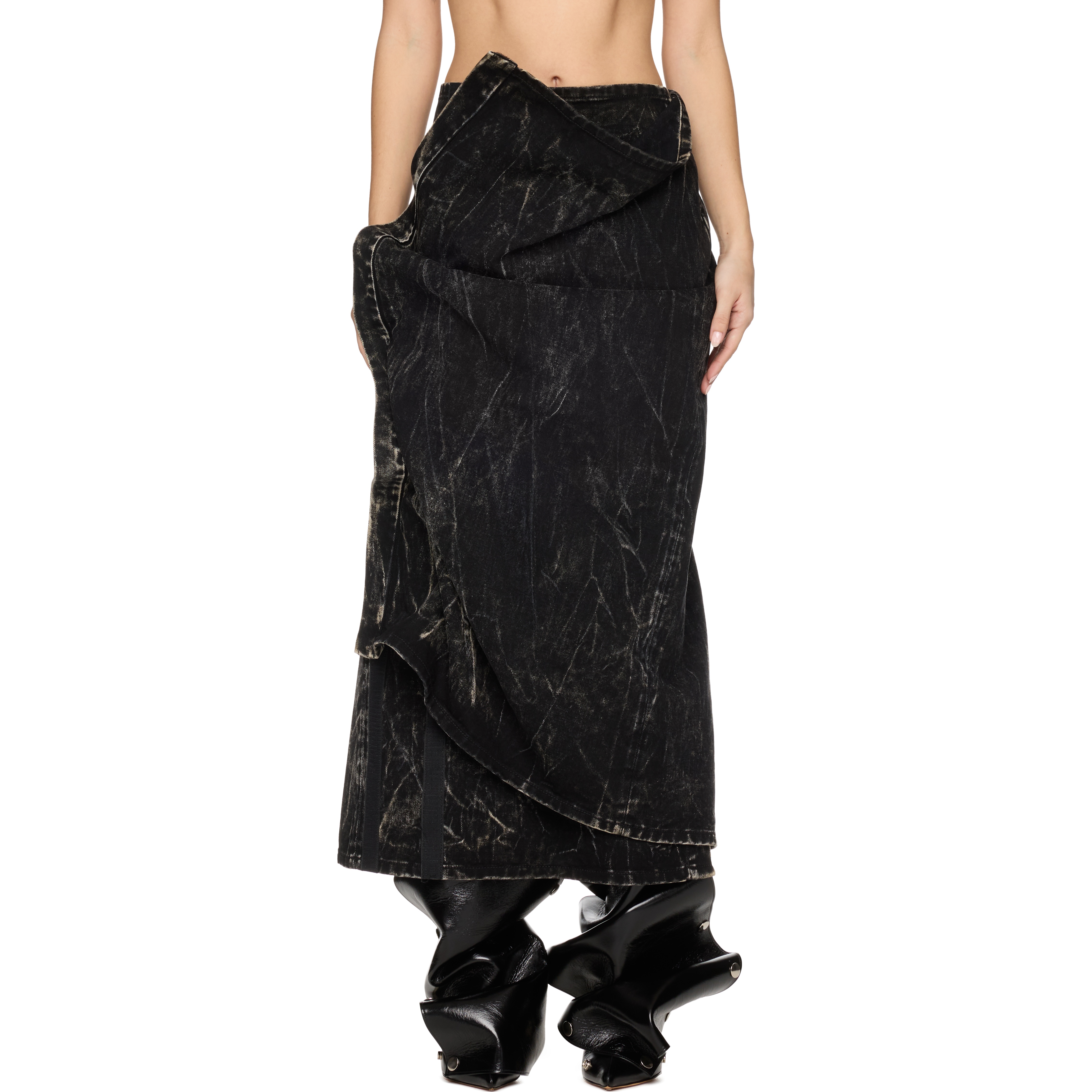 Velcro Denim Skirt - 1