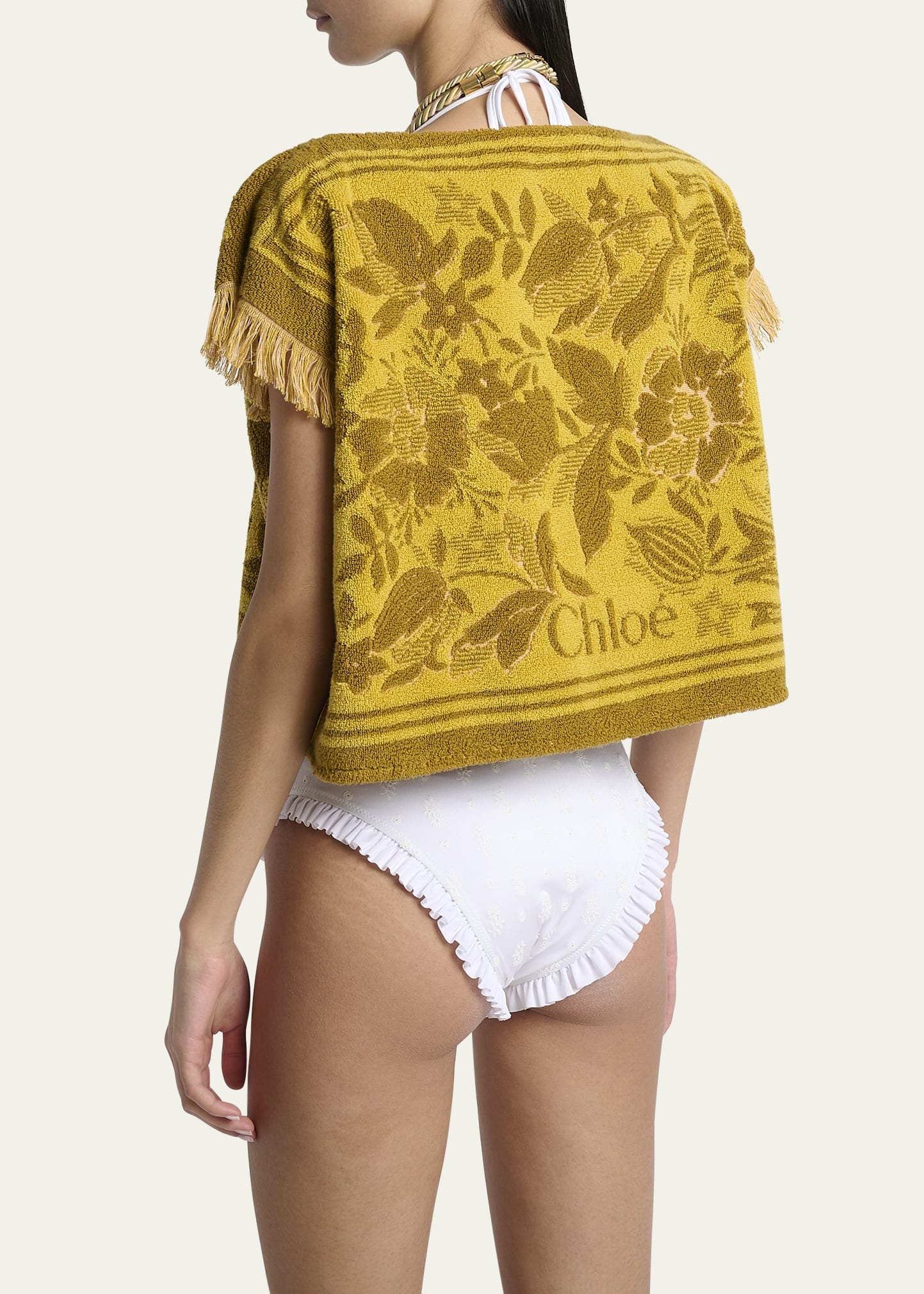 Short-Sleeve Towelling Boxy Top - 3