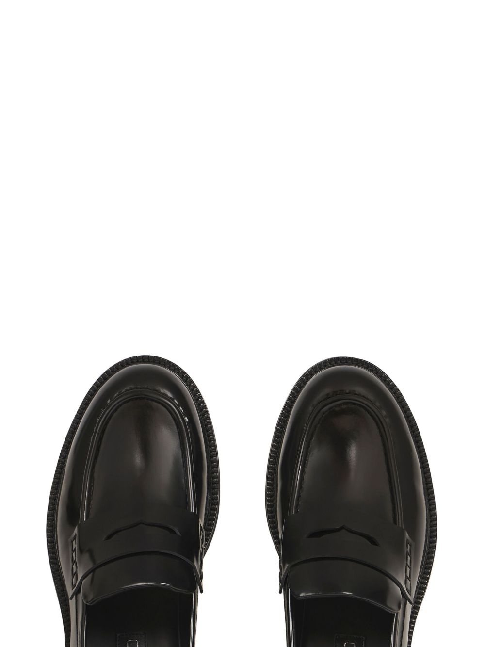 leather penny loafers - 3