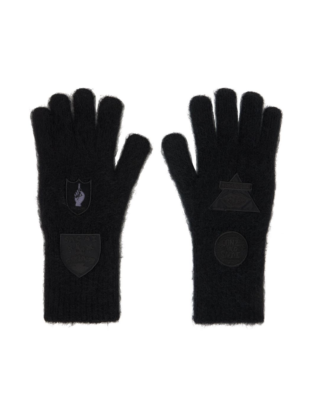 Black Gonz Edition Multi Patch Gloves - 1