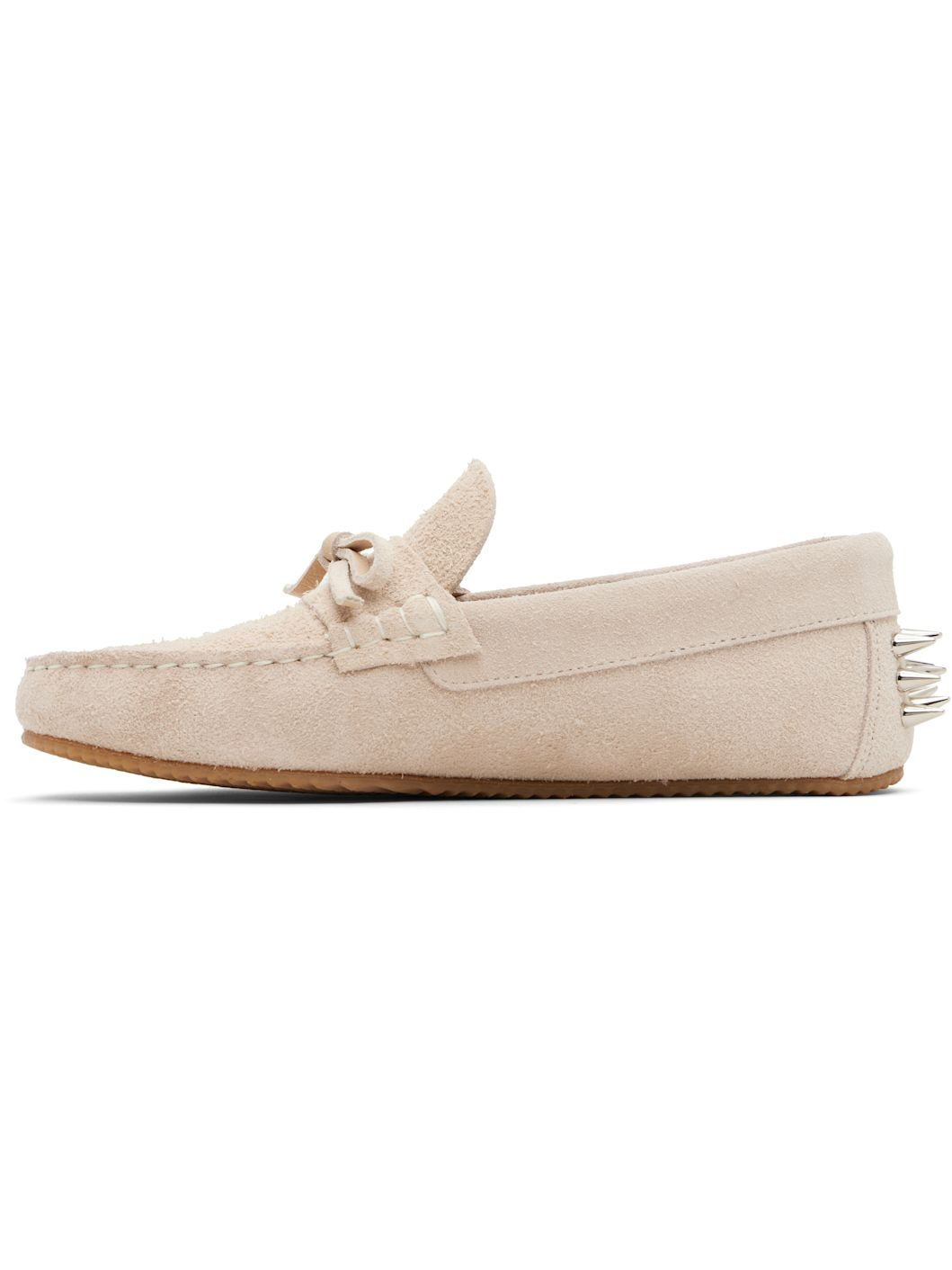 SSENSE Exclusive Beige Spike Loafers - 3