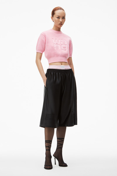 Alexander Wang short sleeve pullover in compact deboss outlook