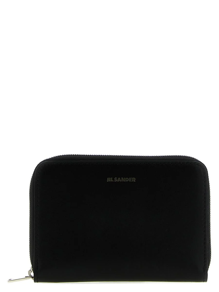 JIL SANDER ZIP LEATHER WALLET - 1