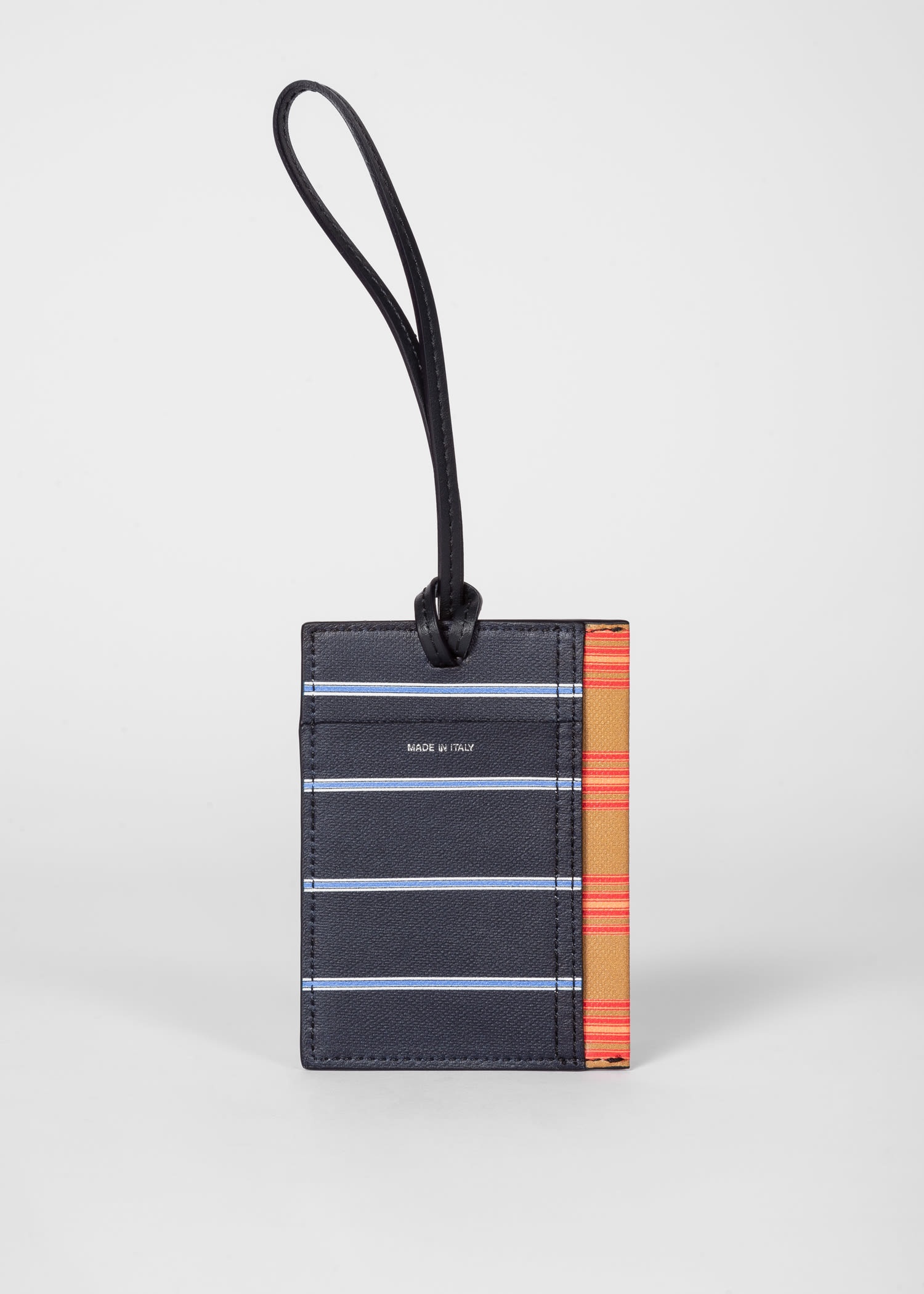 Patchwork Stripe Lanyard Wallet - 3