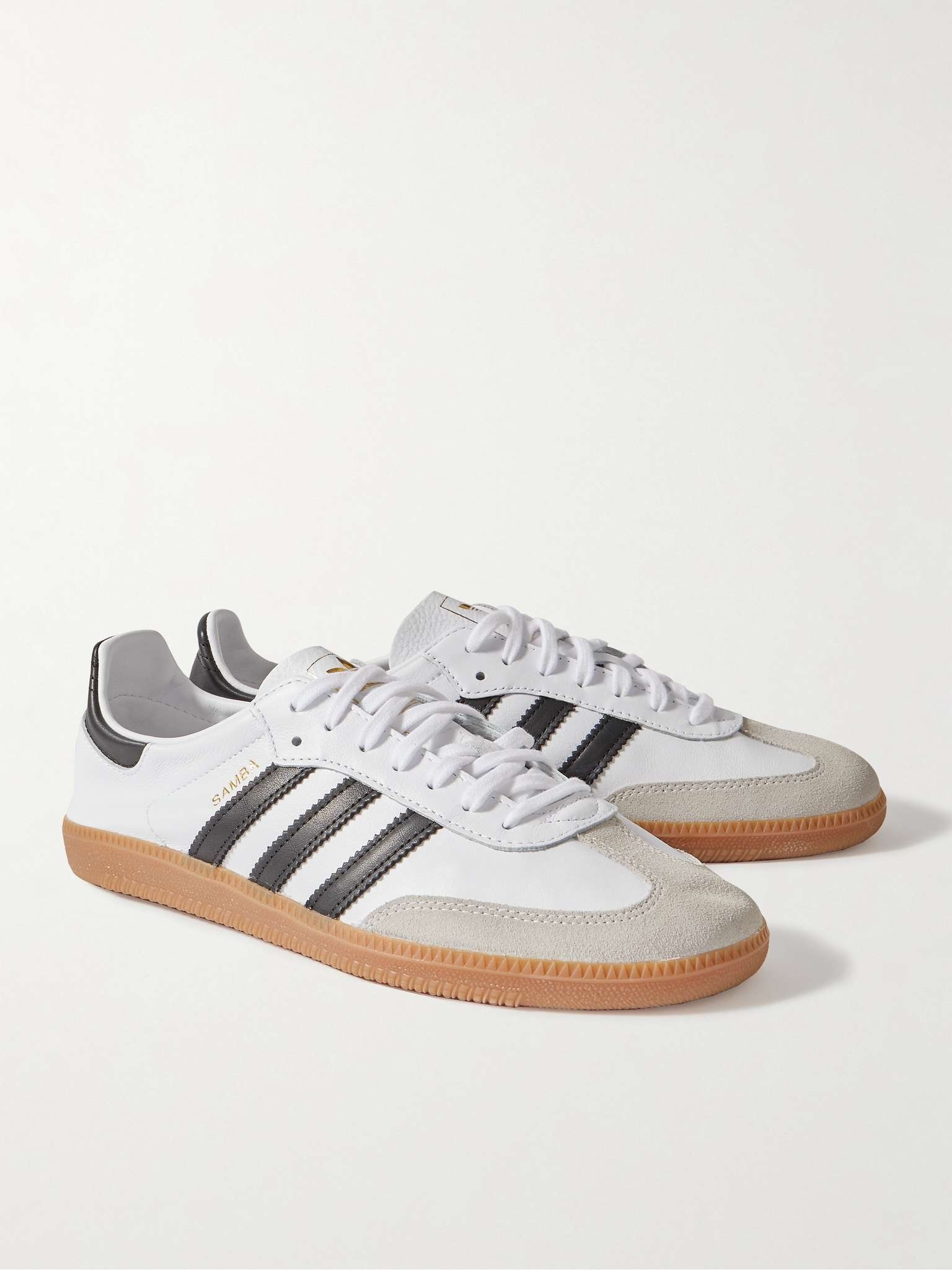 Samba Decon Suede-Trimmed Leather Sneakers - 4